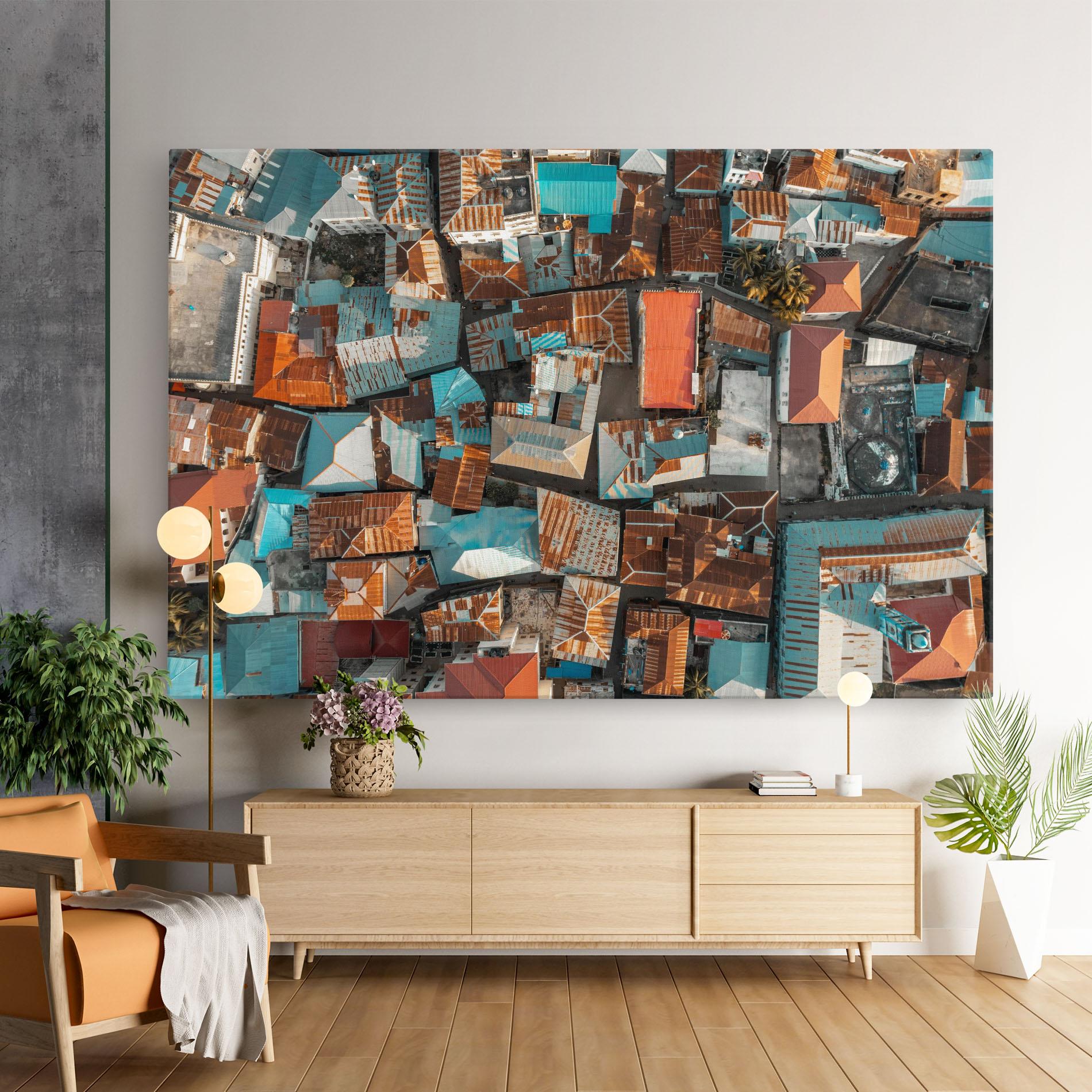 Vászonkép Island Tanzania mockup 9