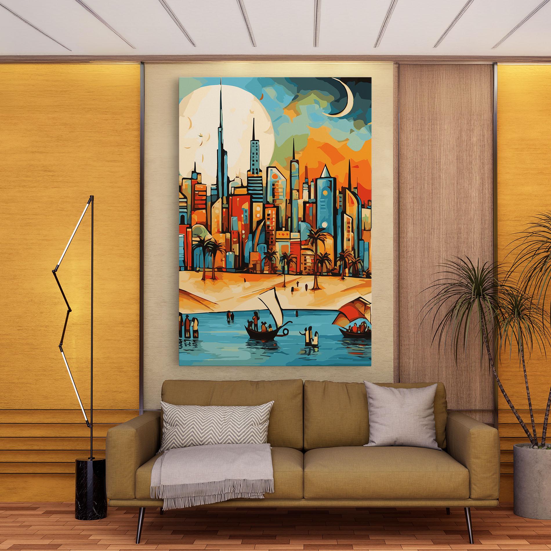 Vászonkép African Moon mockup 9