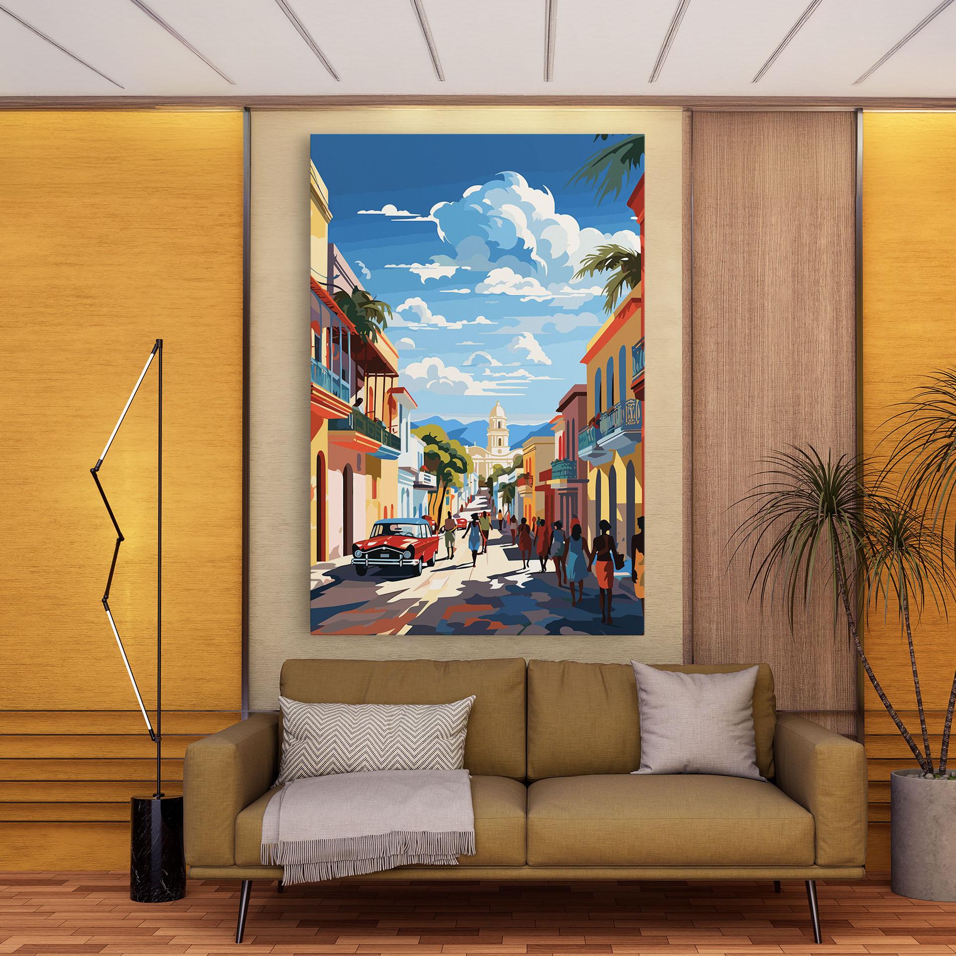 Vászonkép African Street mockup 9