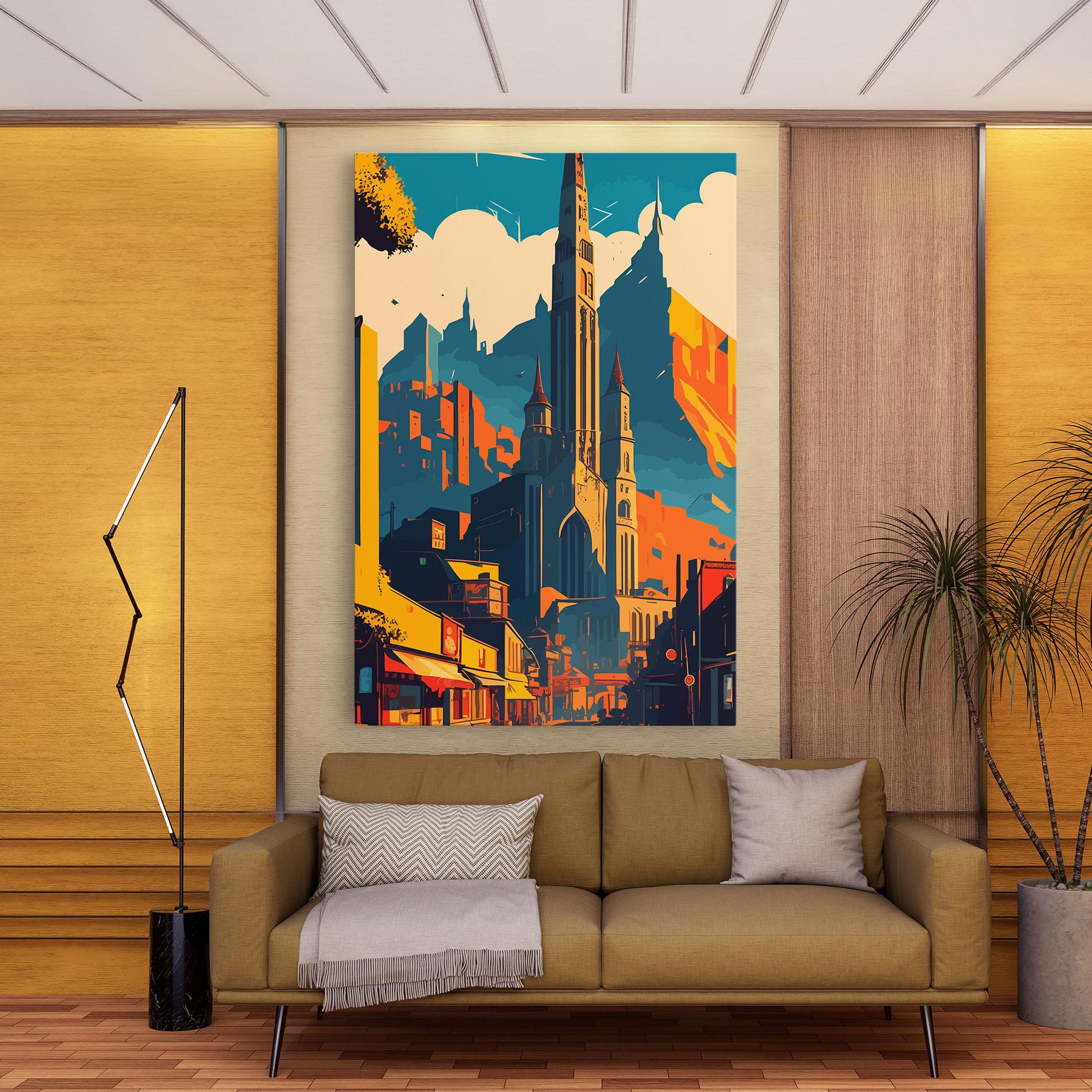 Vászonkép African Tower mockup 9