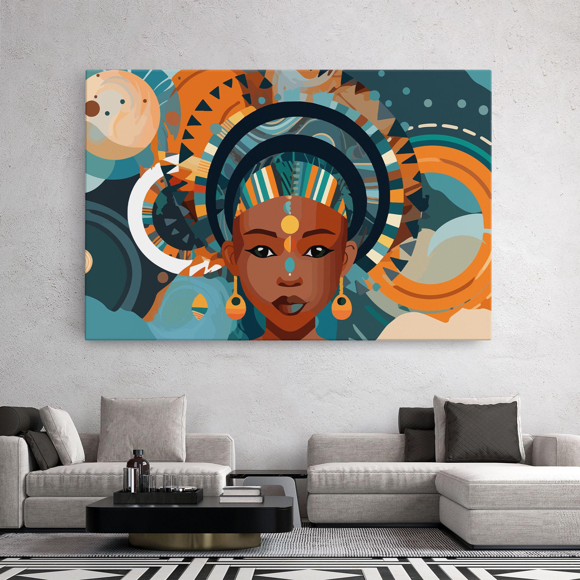 Vászonkép African Colorful Child mockup 2