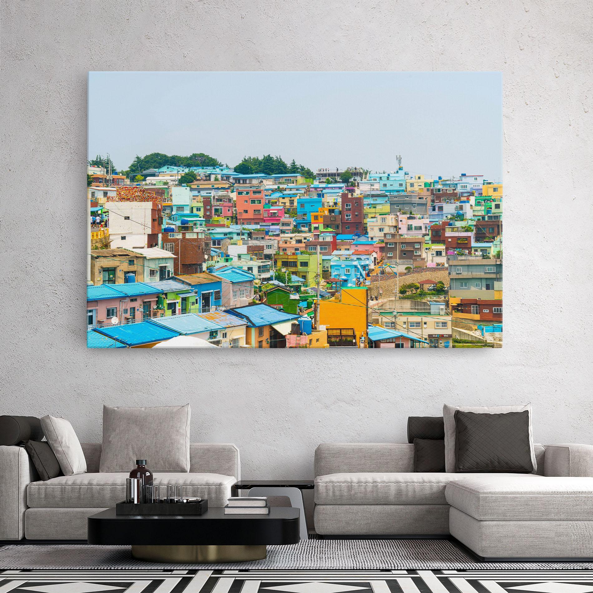 Vászonkép Gamcheon Culture mockup 2