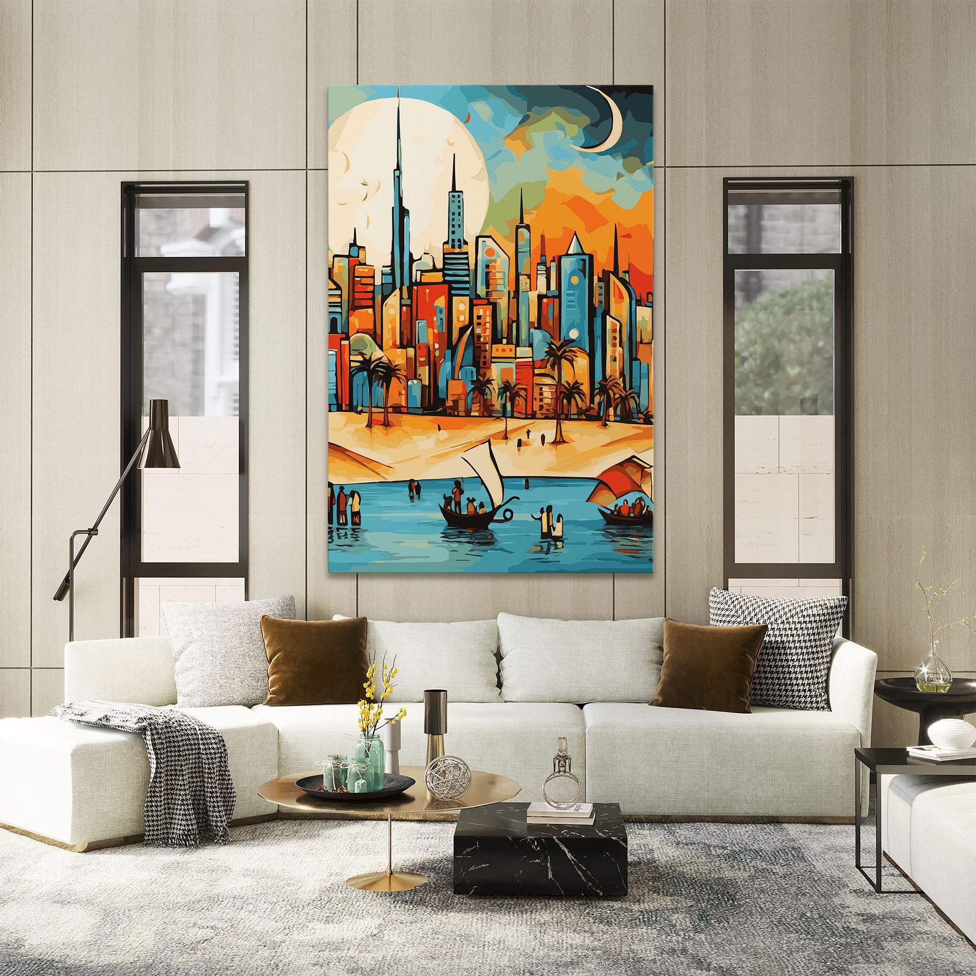 Vászonkép African Moon mockup 2