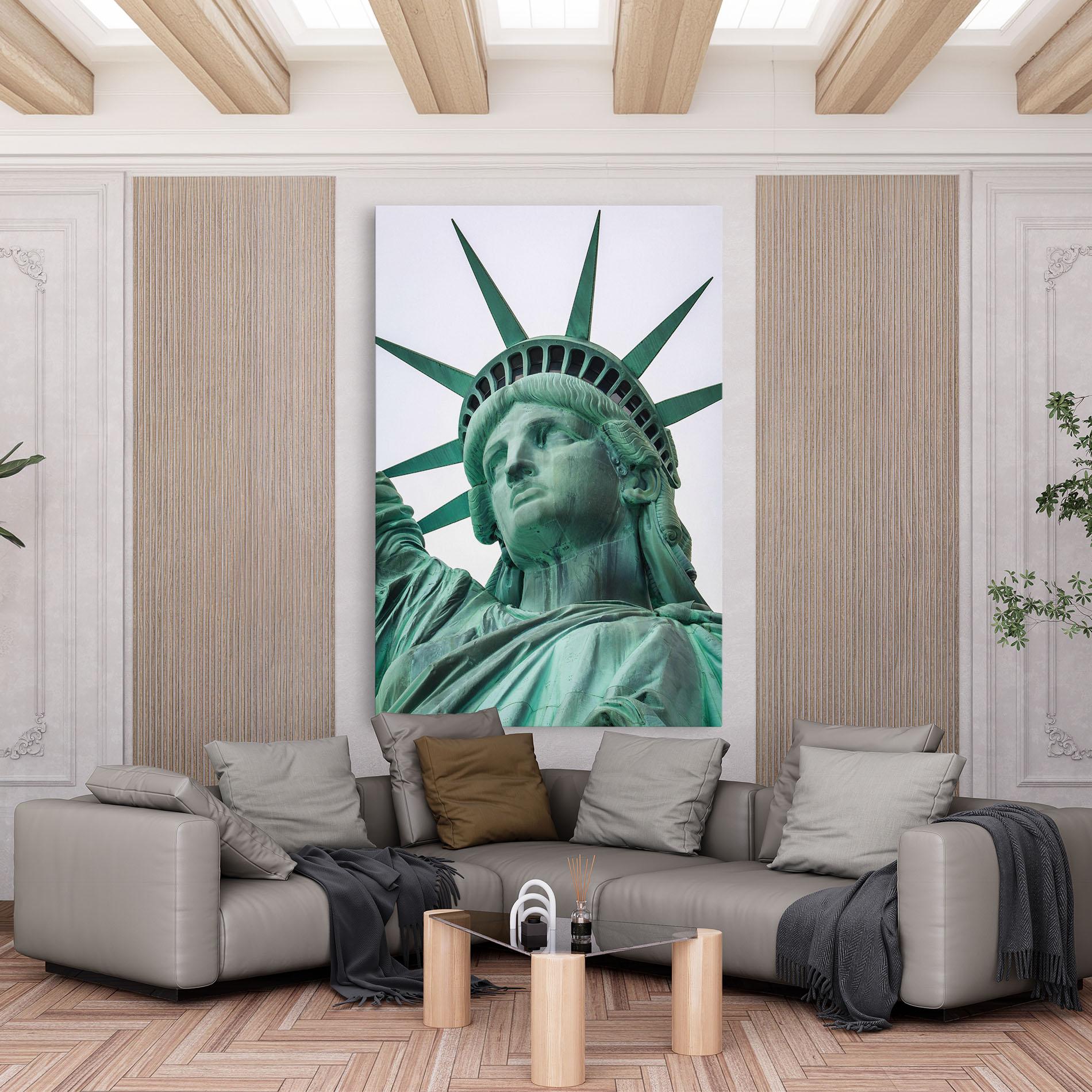 Vászonkép Statue Of Liberty Head mockup 6