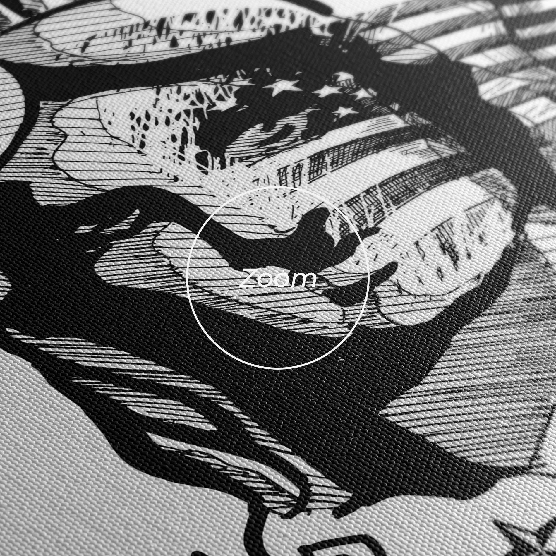 Vászonkép Head Of Liberty Statue mockup 3