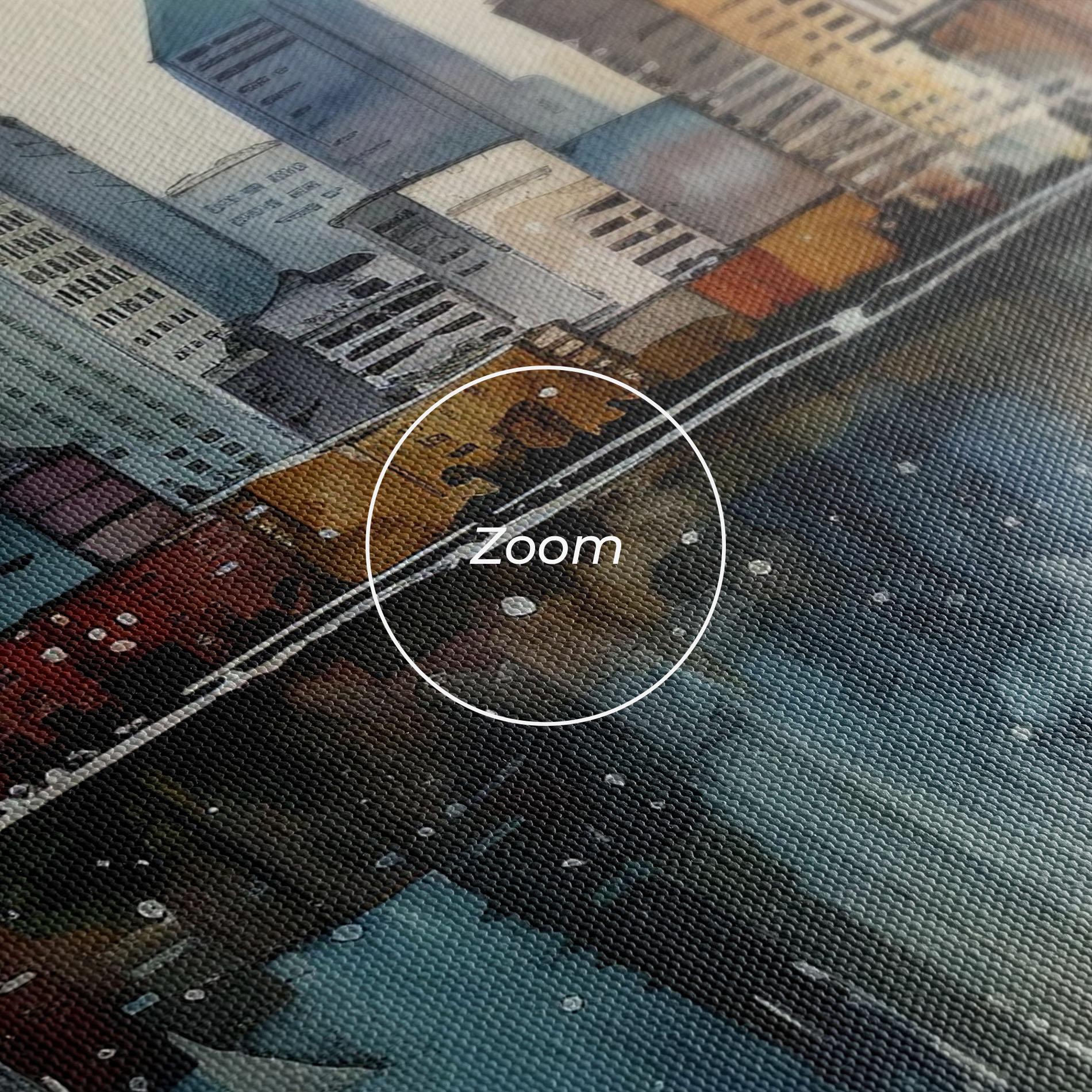 Vászonkép Watercolor City Skyline mockup 3