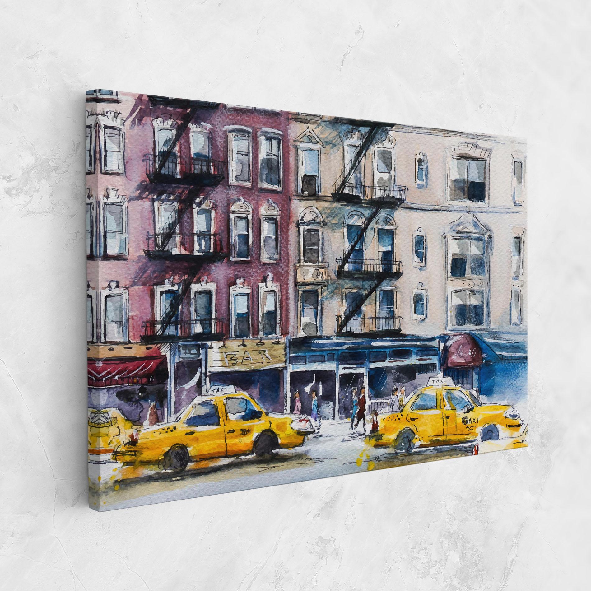 Vászonkép Newyork Taxi mockup 1