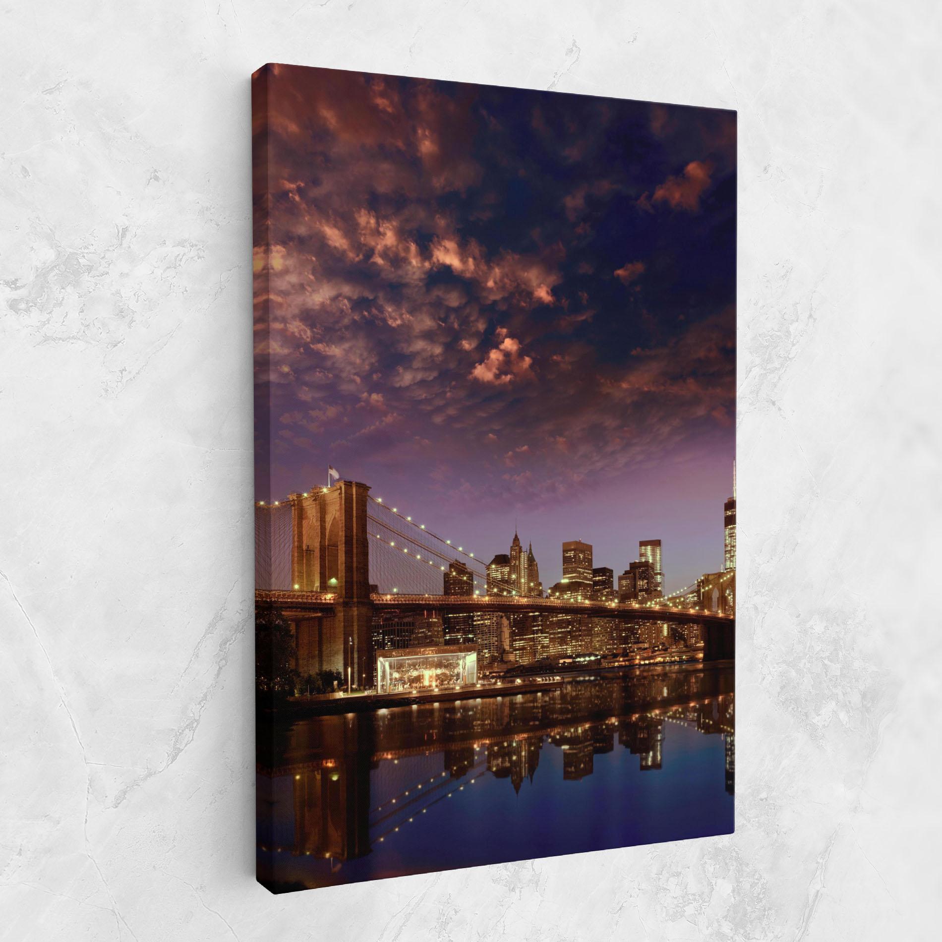 Vászonkép Sunset New York mockup 1