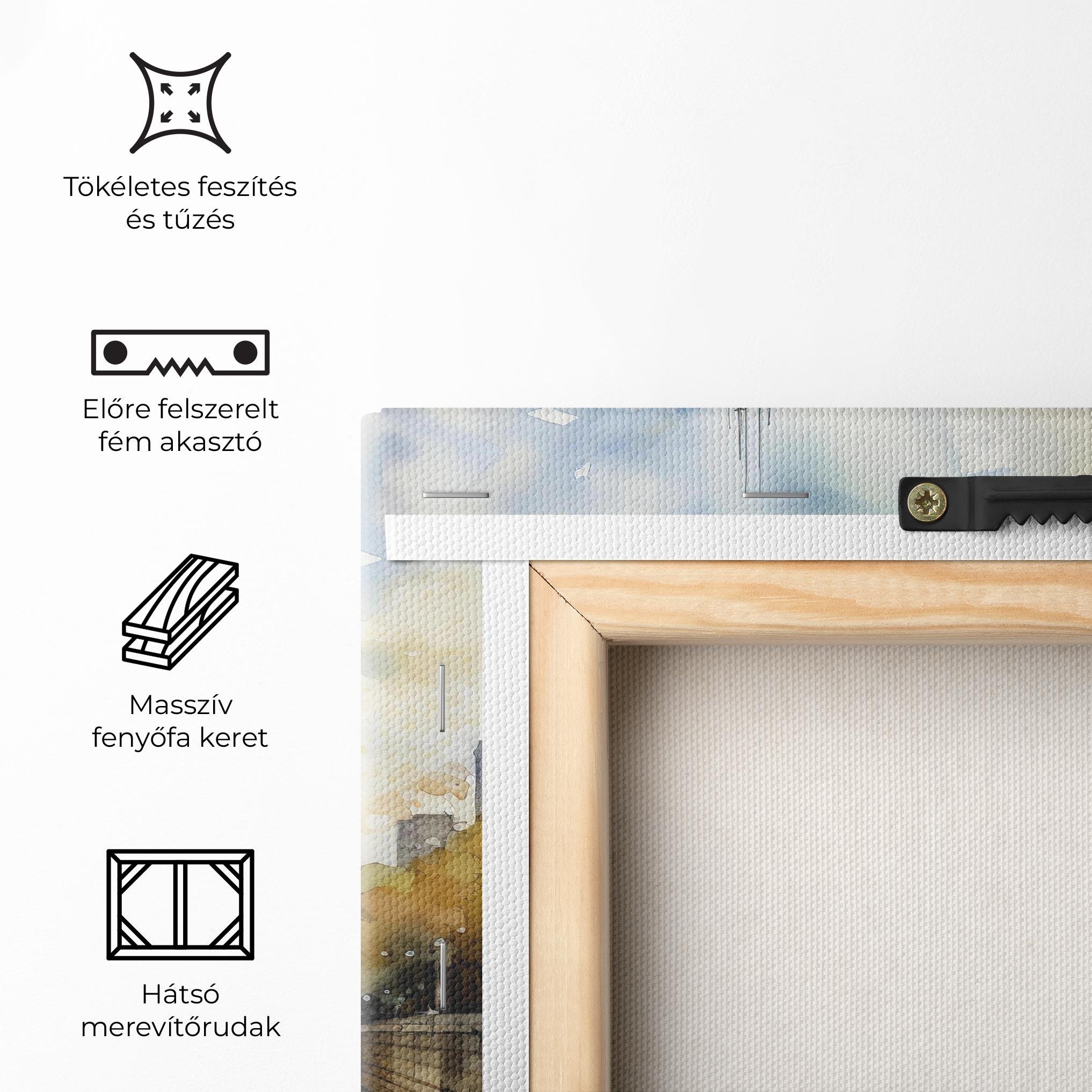 Vászonkép City Skyline Painting mockup 5