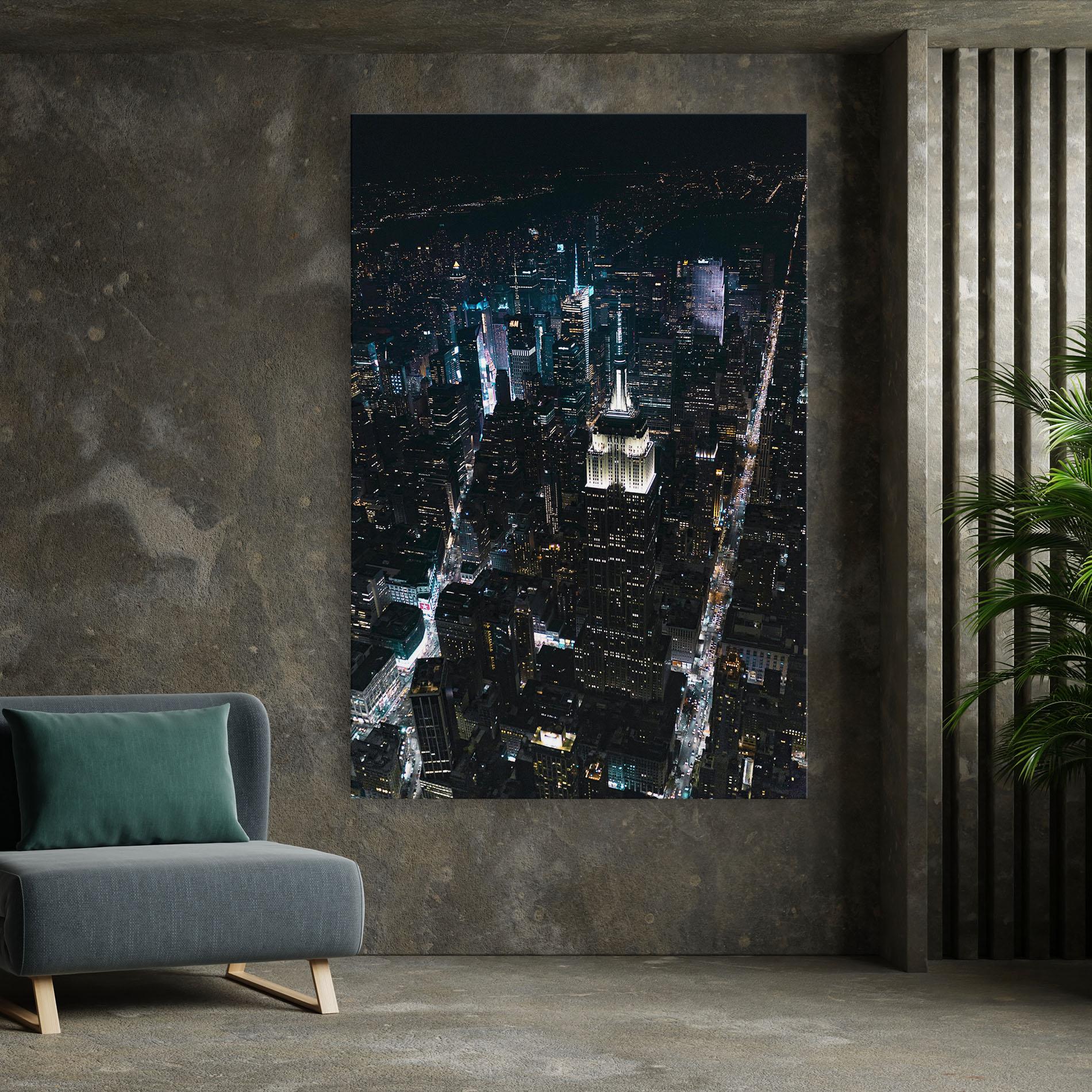 Vászonkép Night Landscape mockup 7