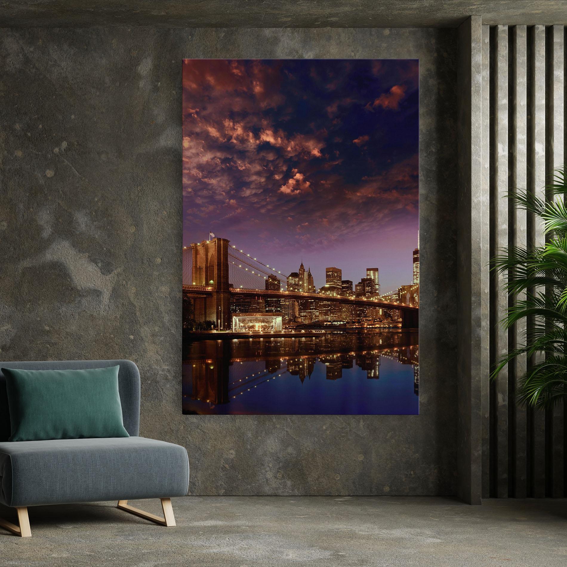 Vászonkép Sunset New York mockup 7