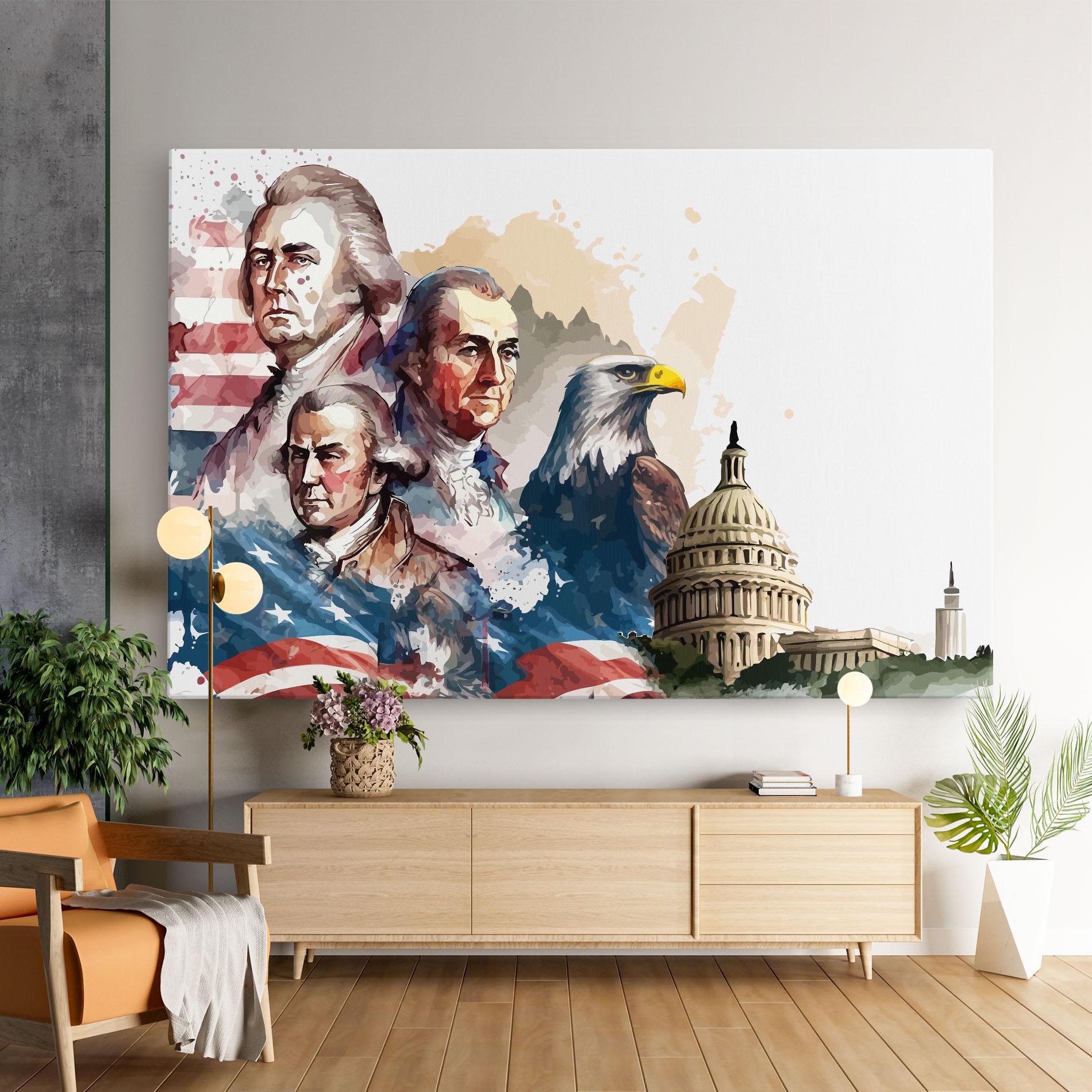Vászonkép American Flag Art mockup 9