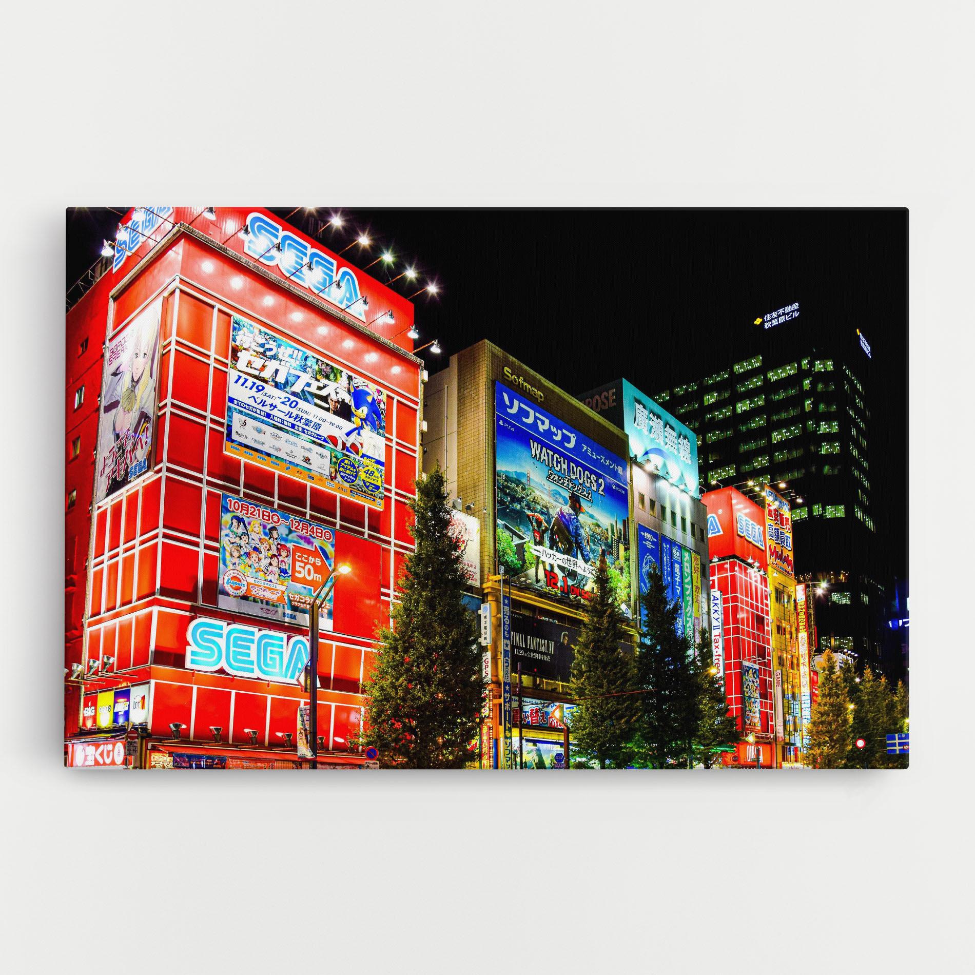 Vászonkép Akihabara Night mockup 0