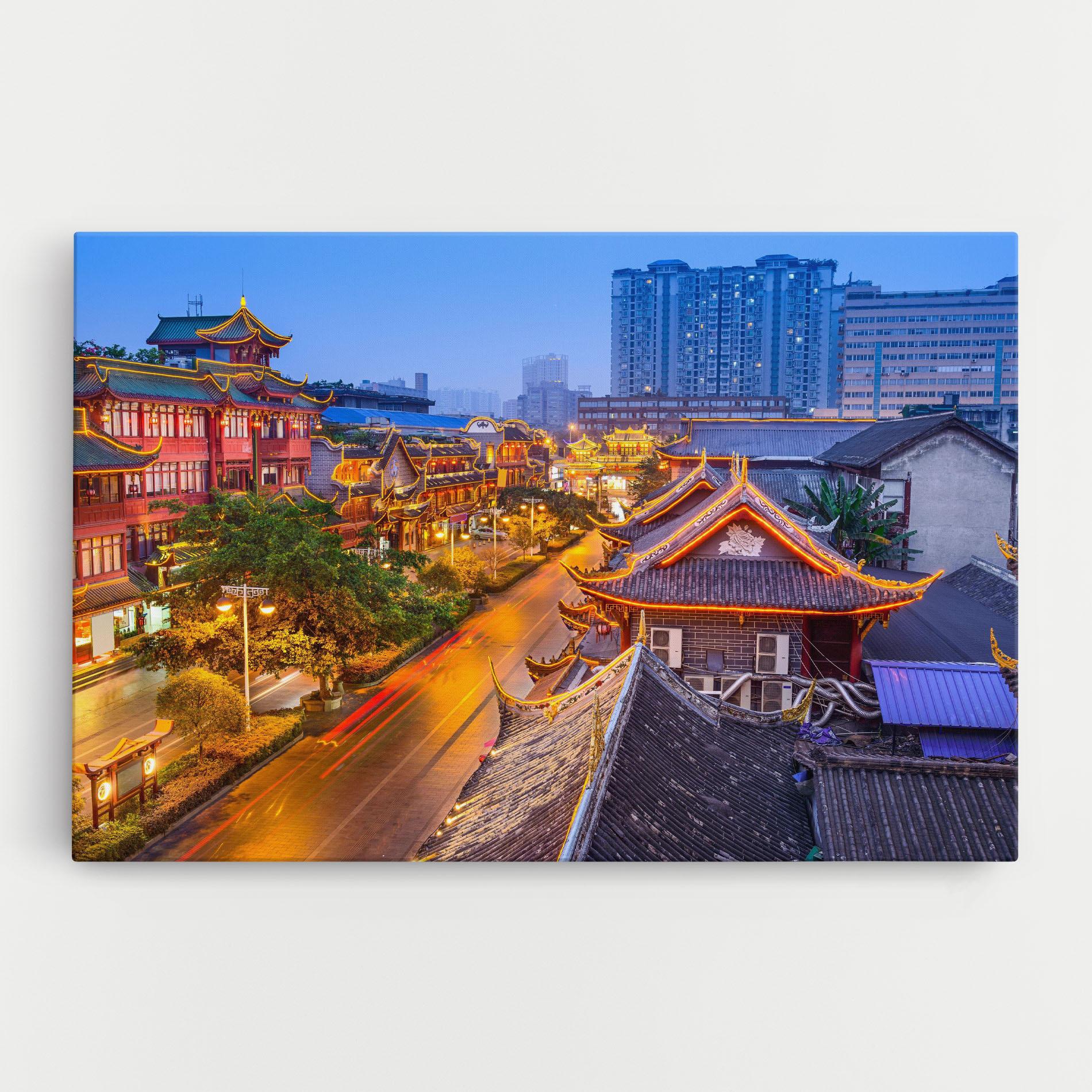 Vászonkép Chengdu China mockup 0