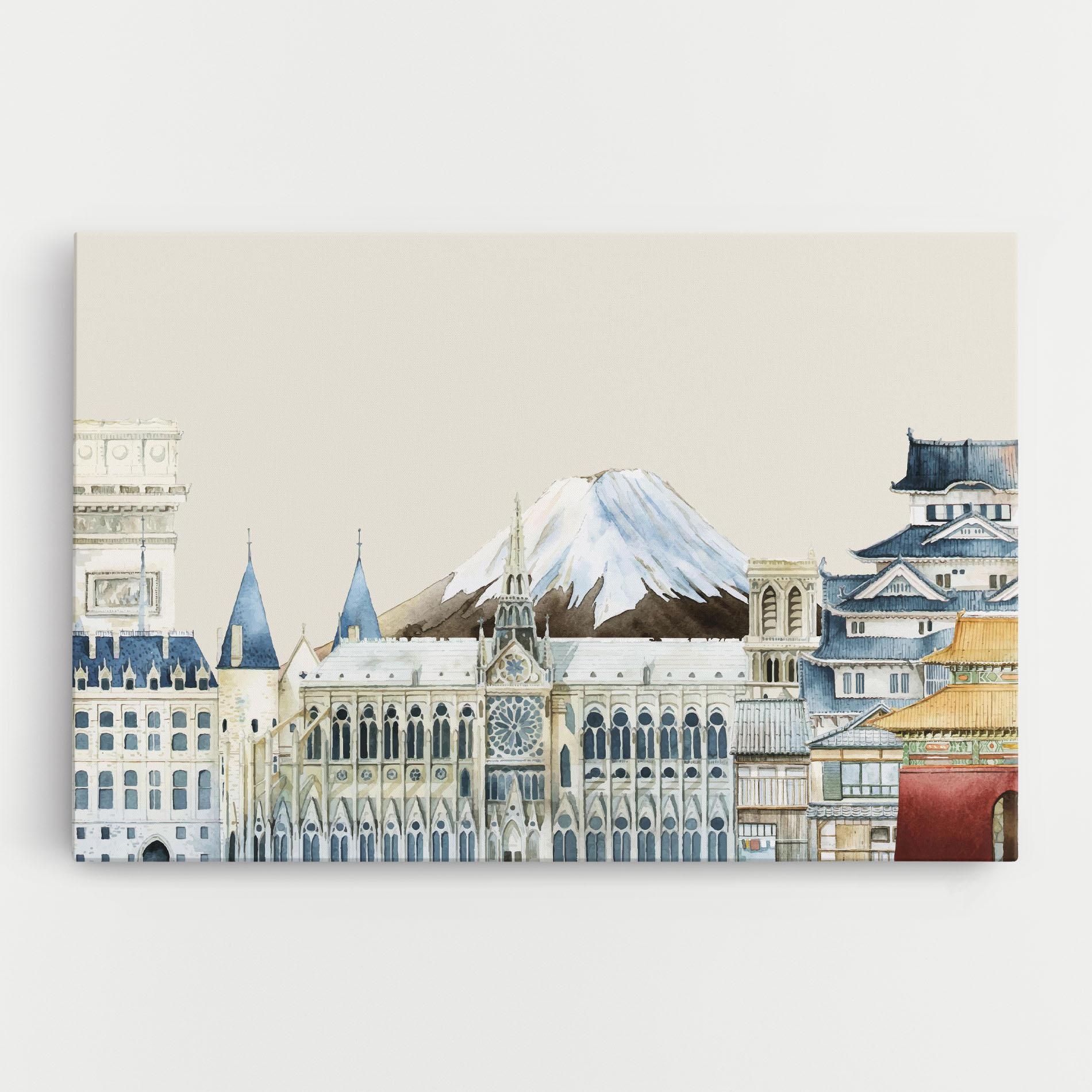 Vászonkép City Mix mockup 0