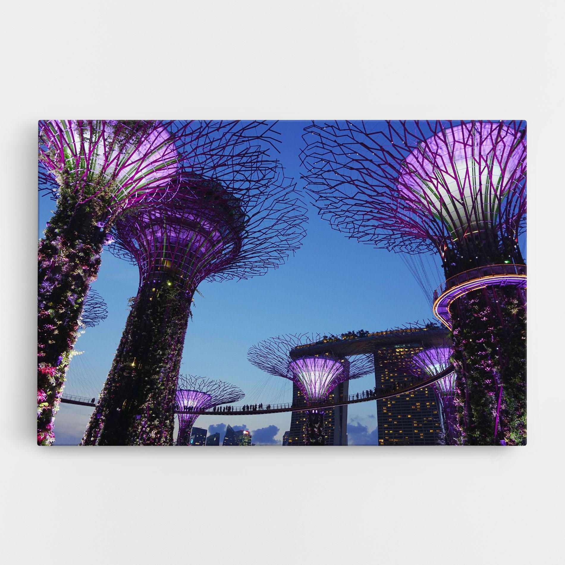 Vászonkép Gardens By The Bay mockup 0
