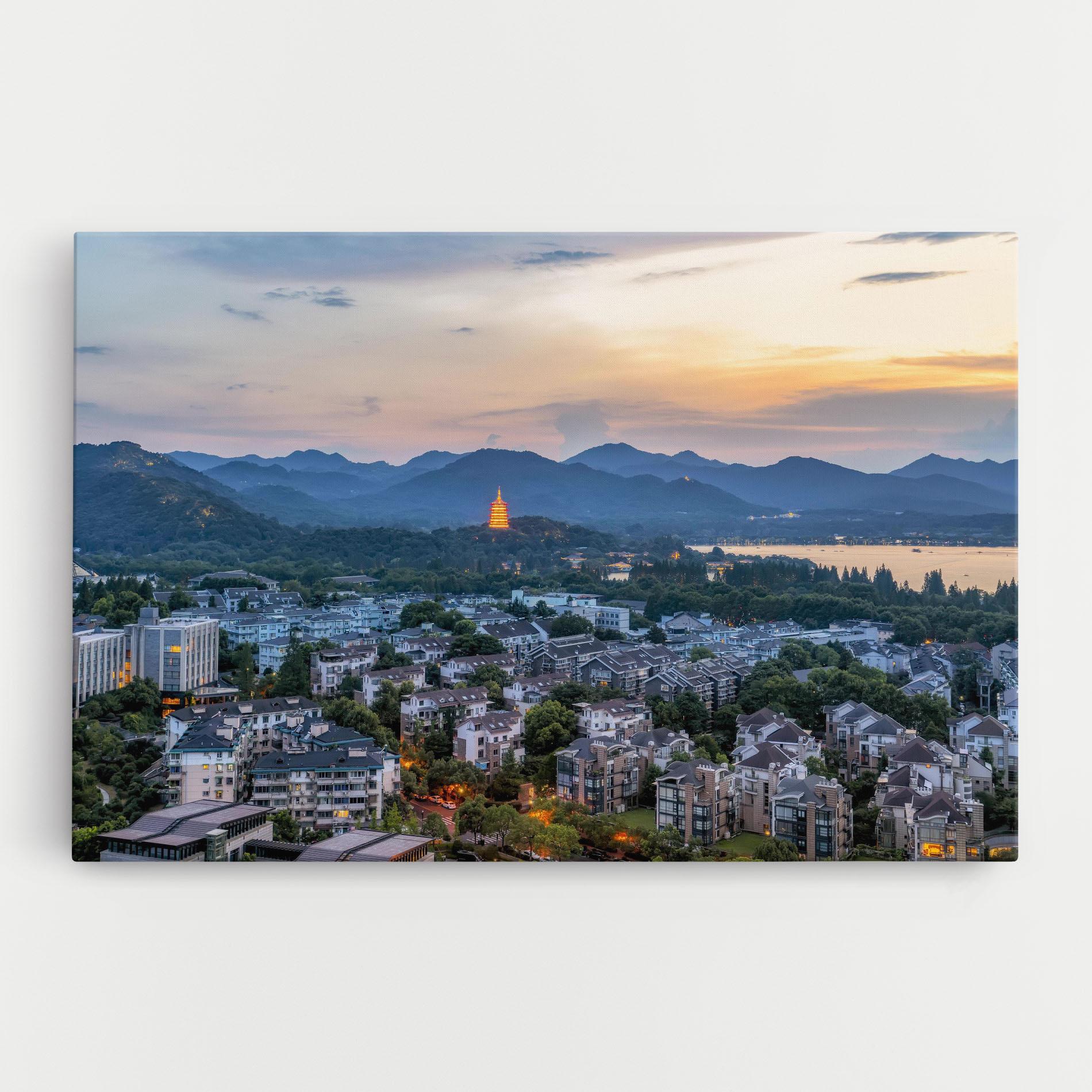 Vászonkép Hangzhou China mockup 0