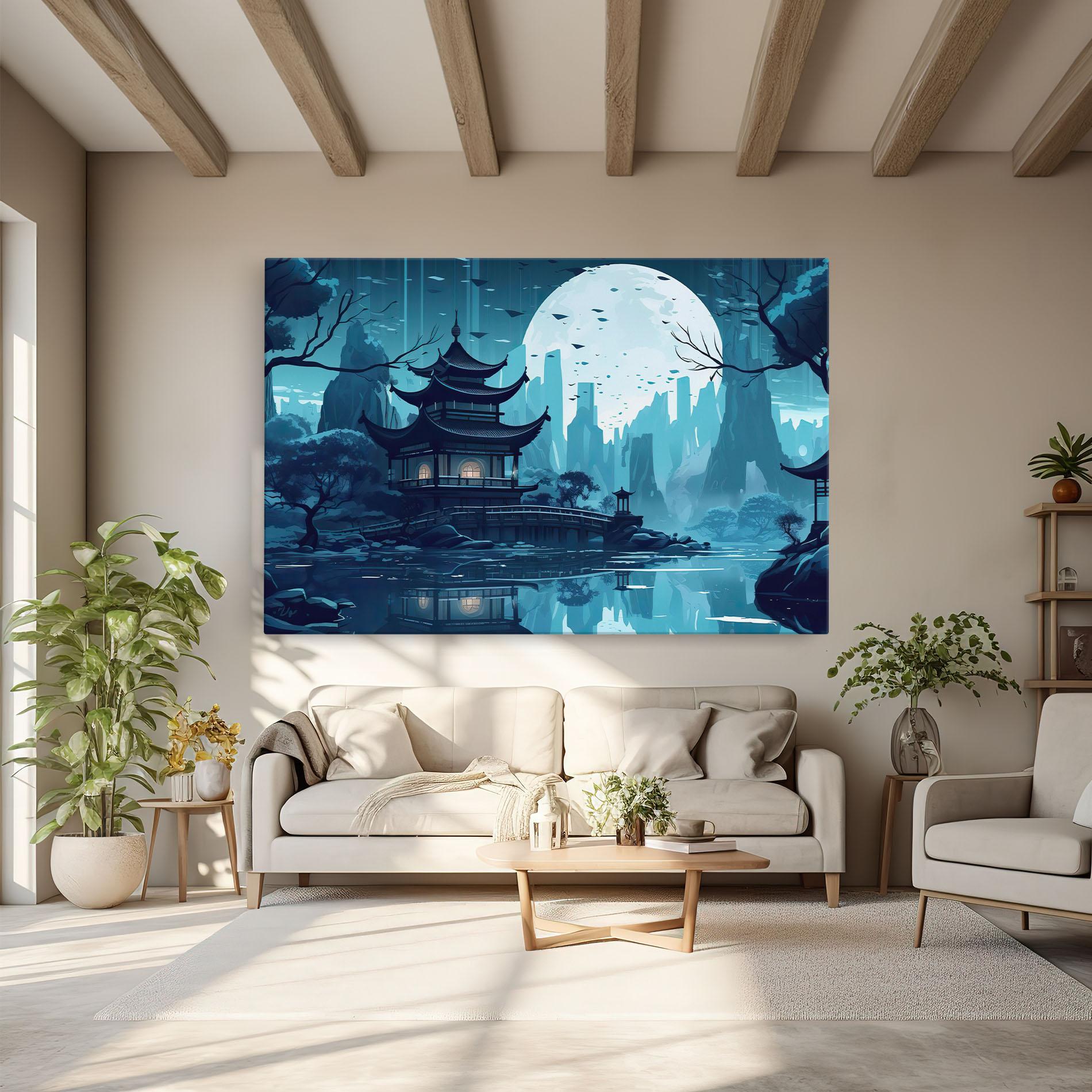 Vászonkép Chinese Cartoon mockup 6