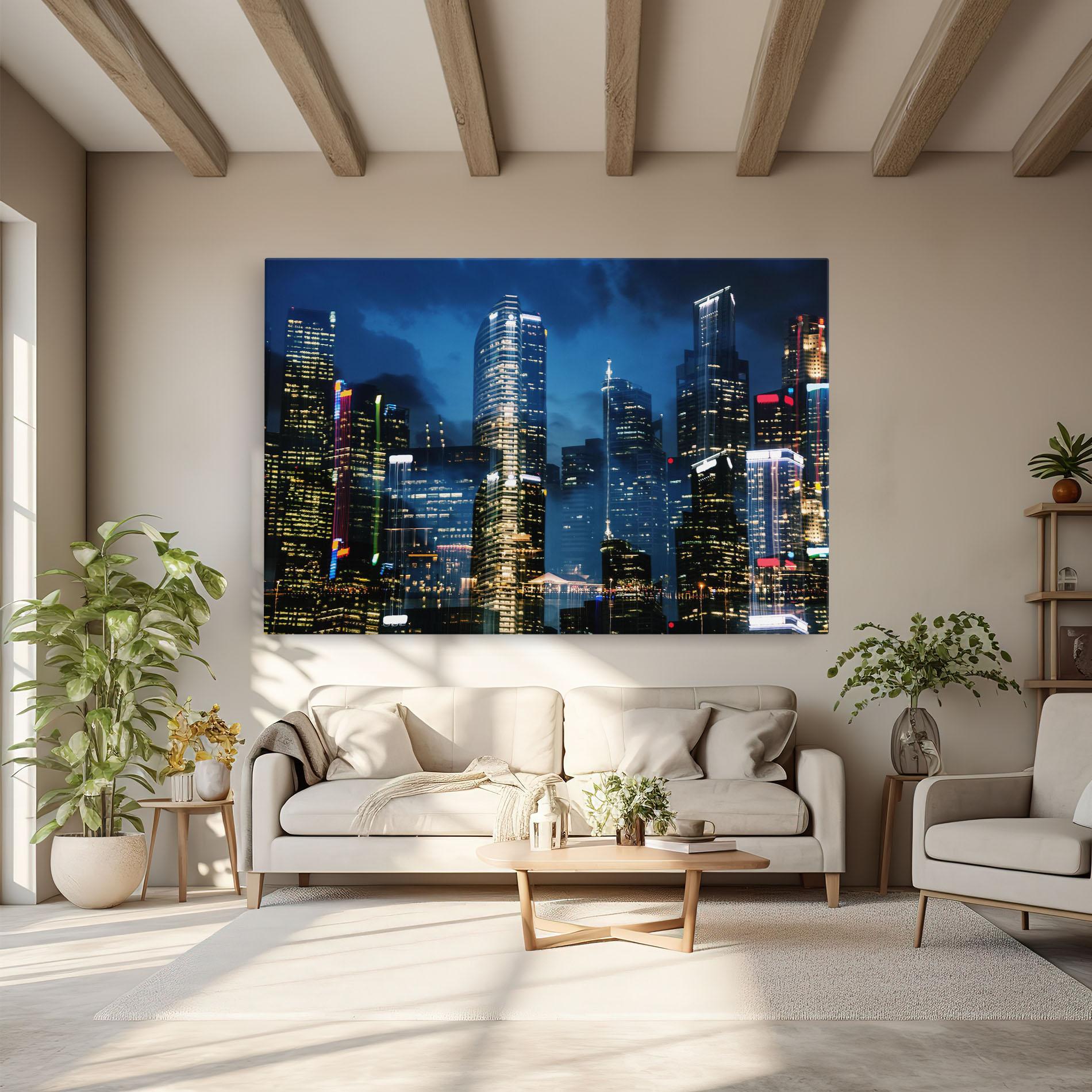 Vászonkép Singapore Night mockup 6