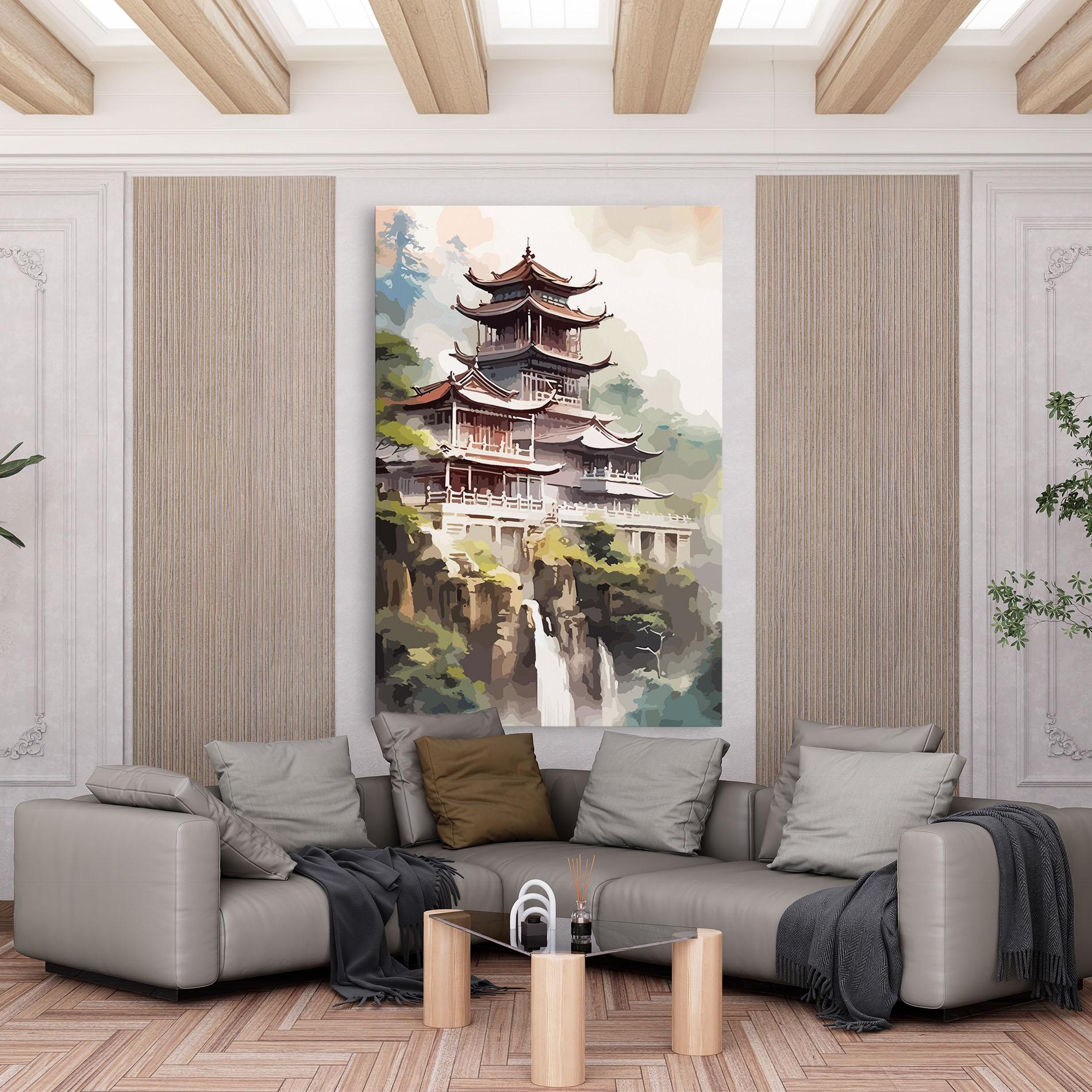 Vászonkép Temple Painting mockup 6