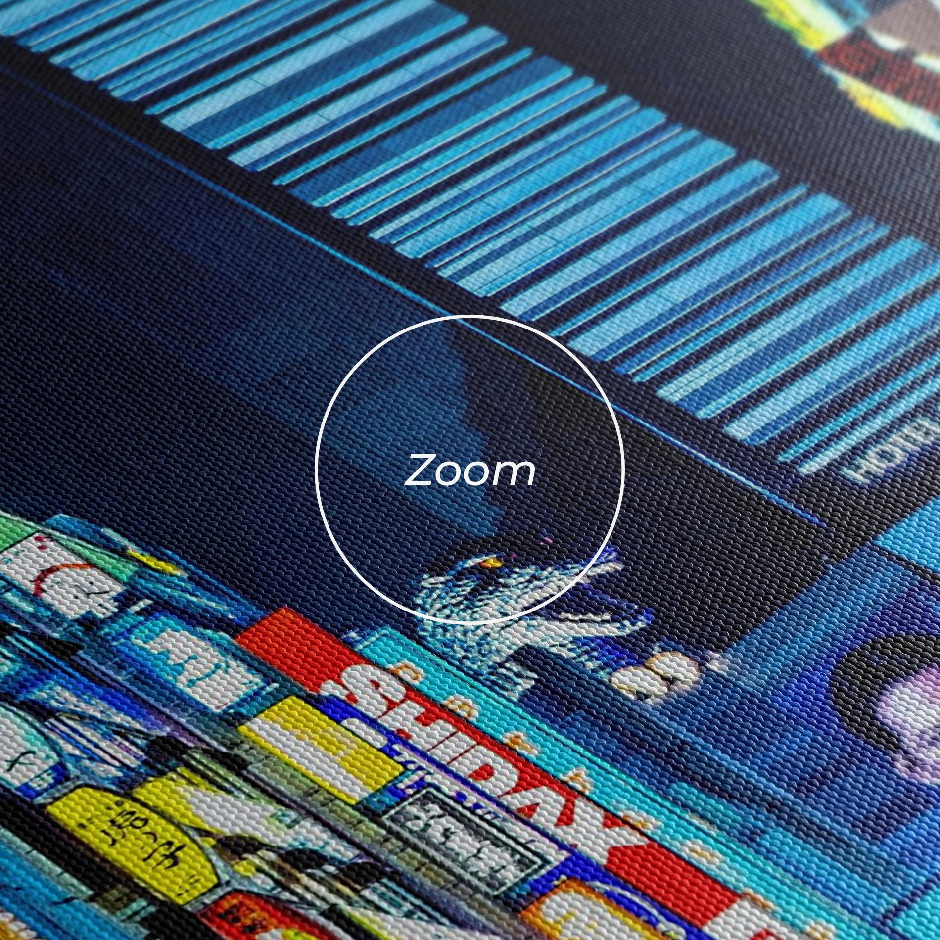 Vászonkép Colorful City Lights mockup 3