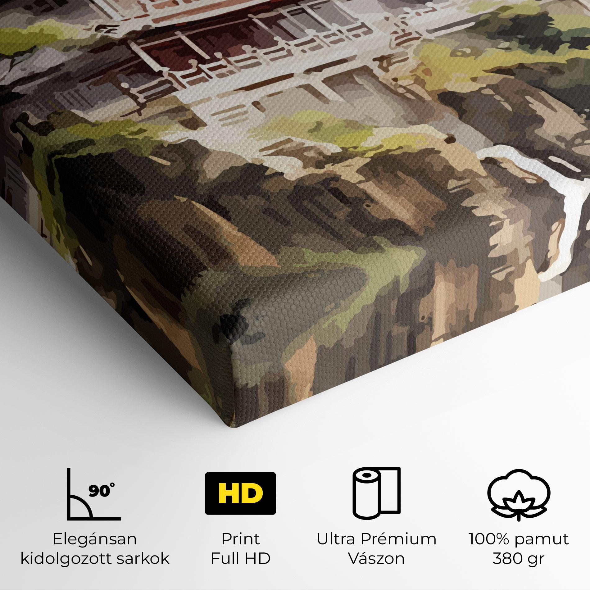 Vászonkép Temple Painting mockup 4