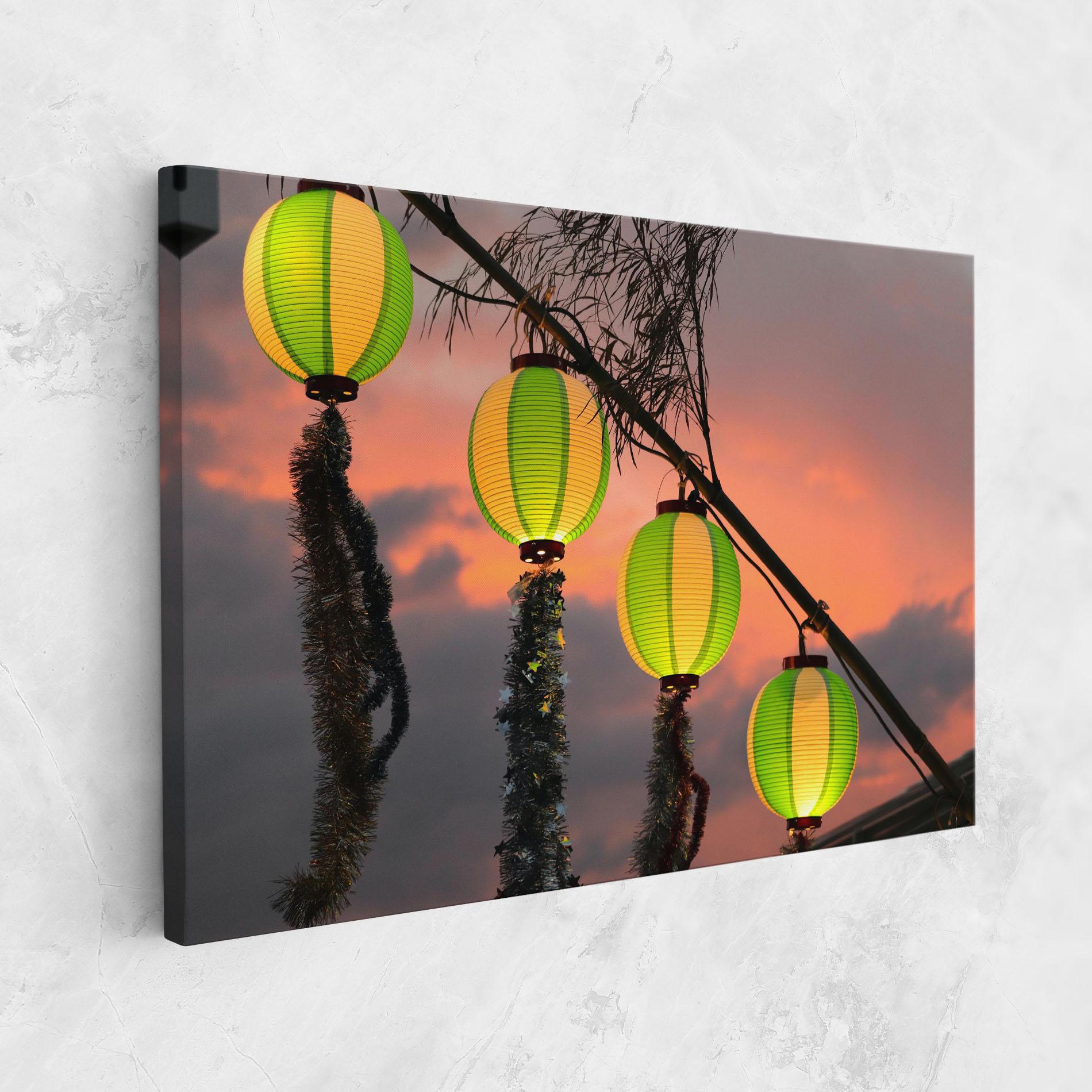 Vászonkép Green Lights mockup 1