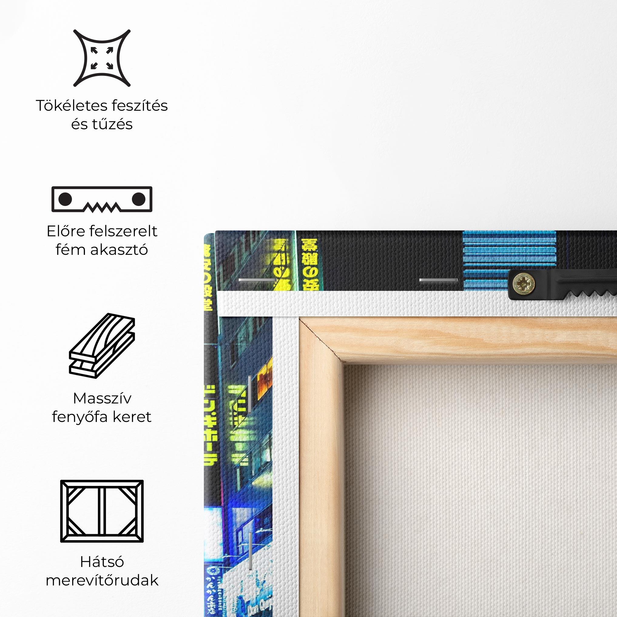 Vászonkép Colorful City Lights mockup 5