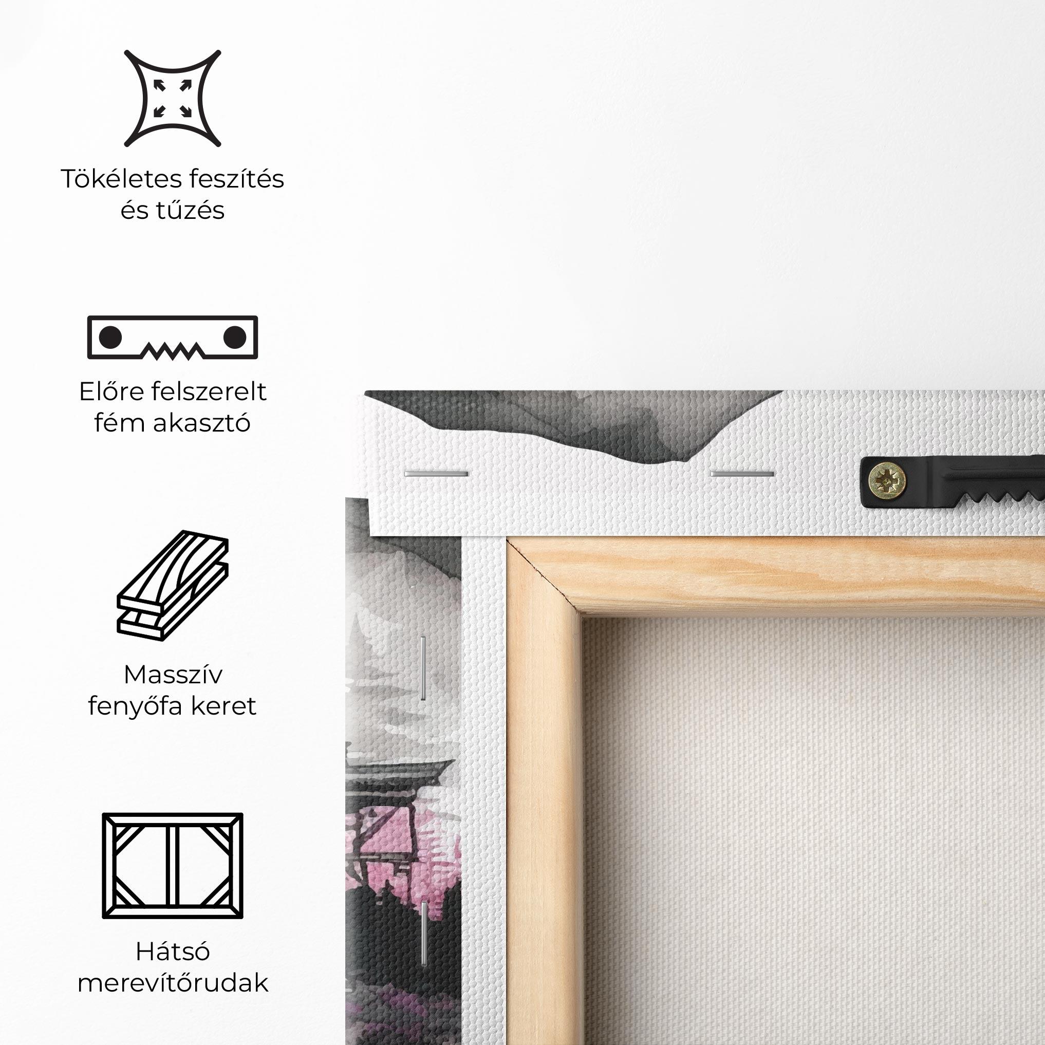 Vászonkép Japanese Temple Art mockup 5