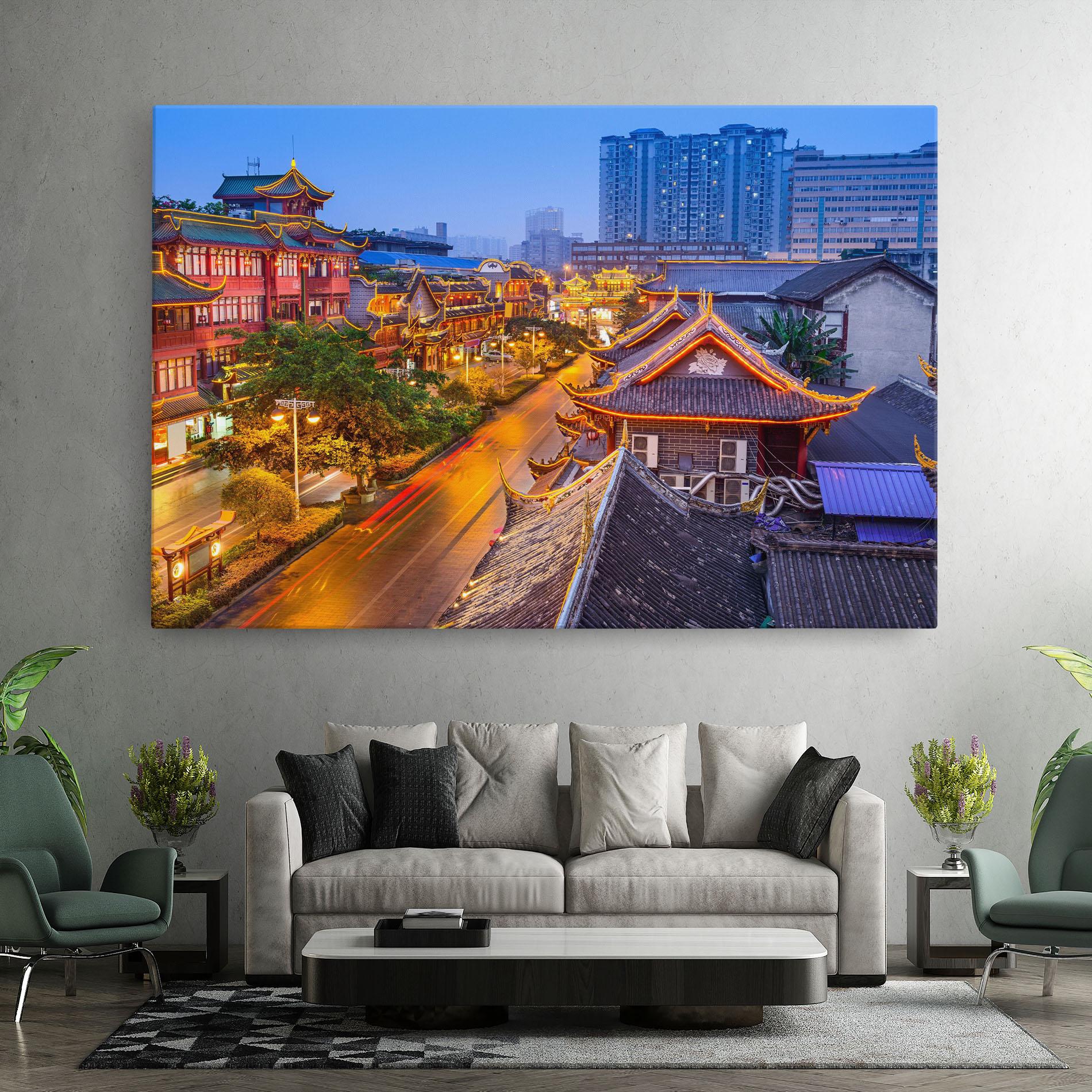 Vászonkép Chengdu China mockup 7