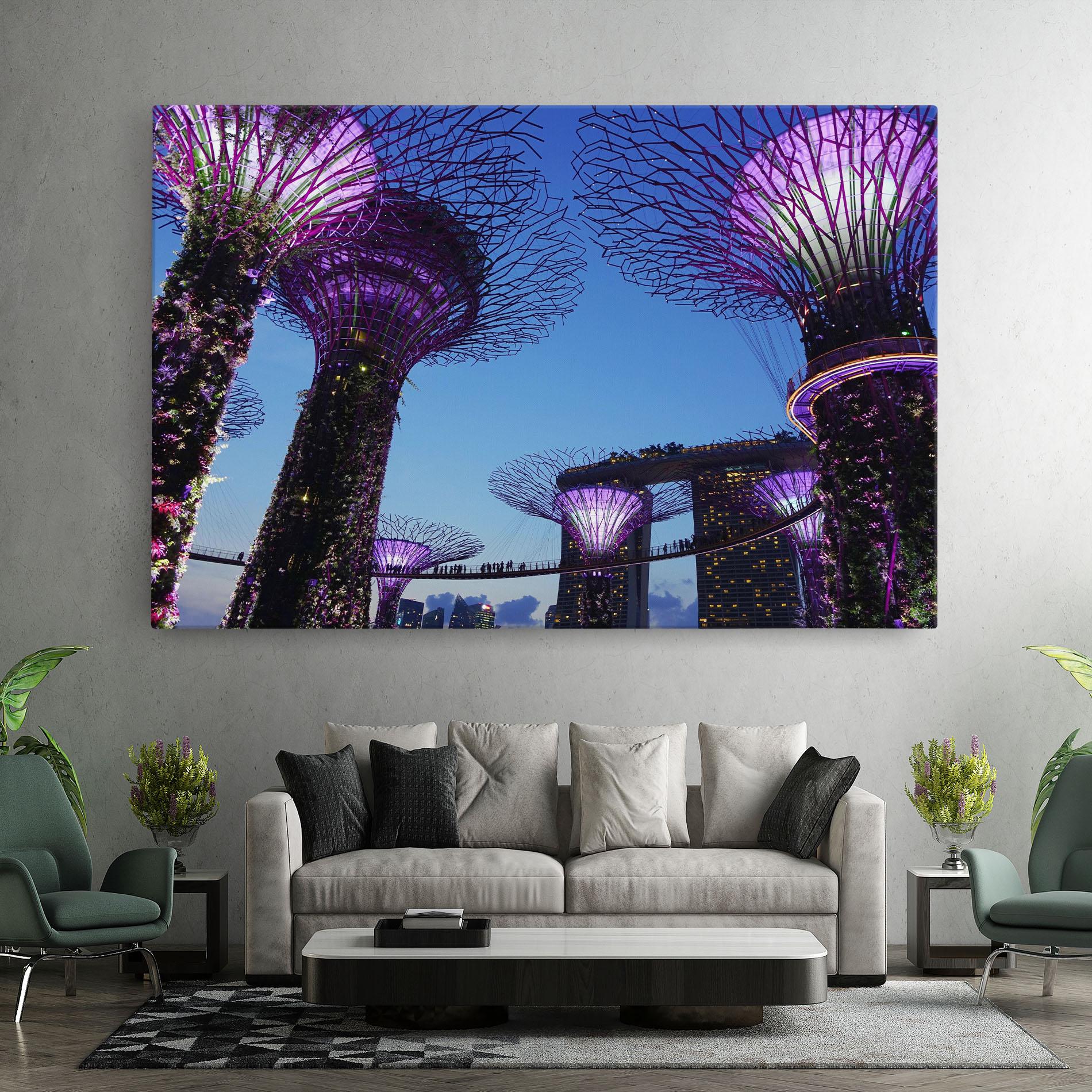 Vászonkép Gardens By The Bay mockup 7