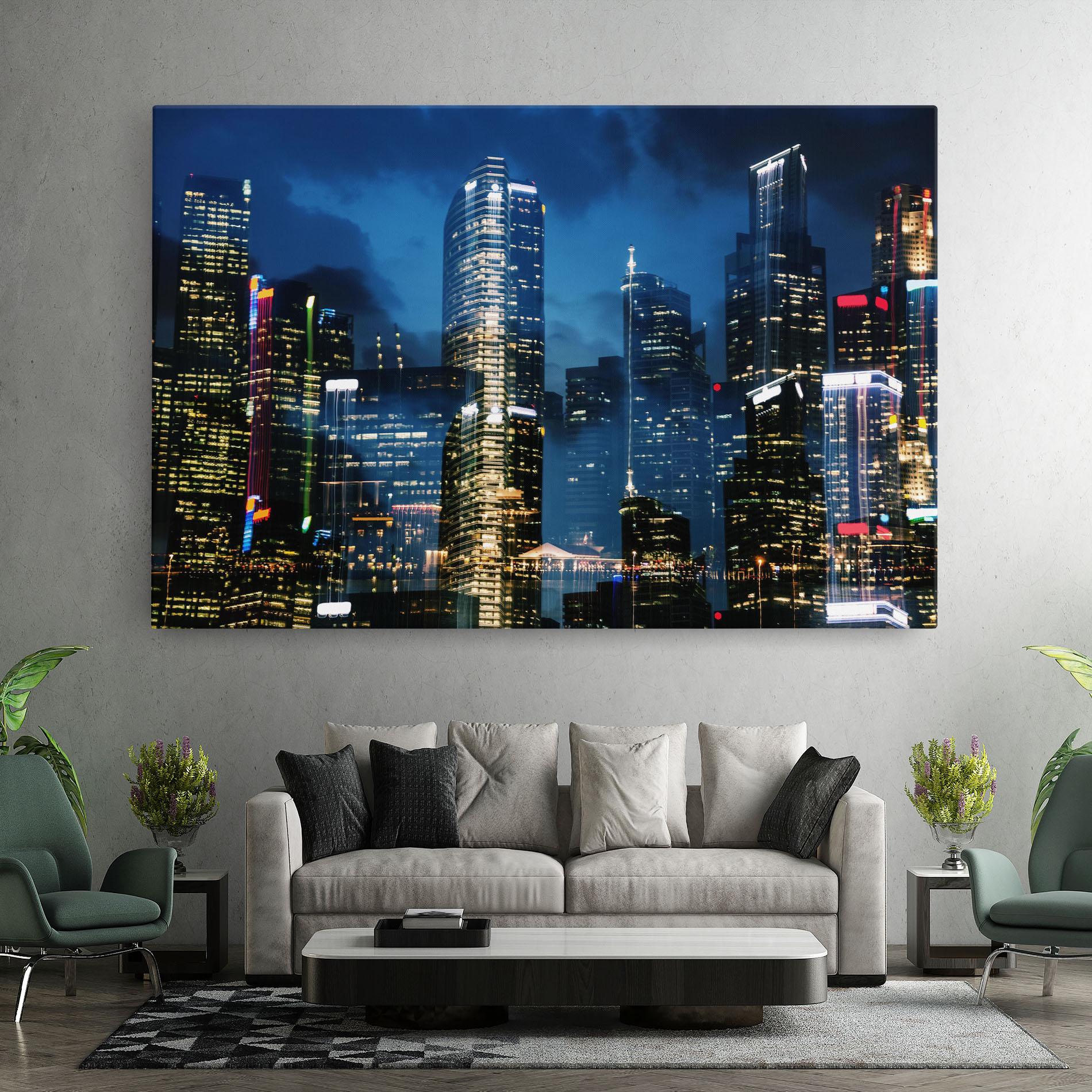 Vászonkép Singapore Night mockup 7