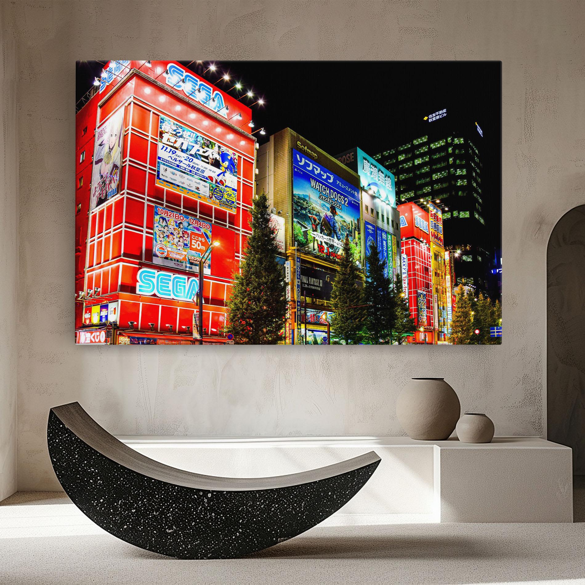 Vászonkép Akihabara Night mockup 8