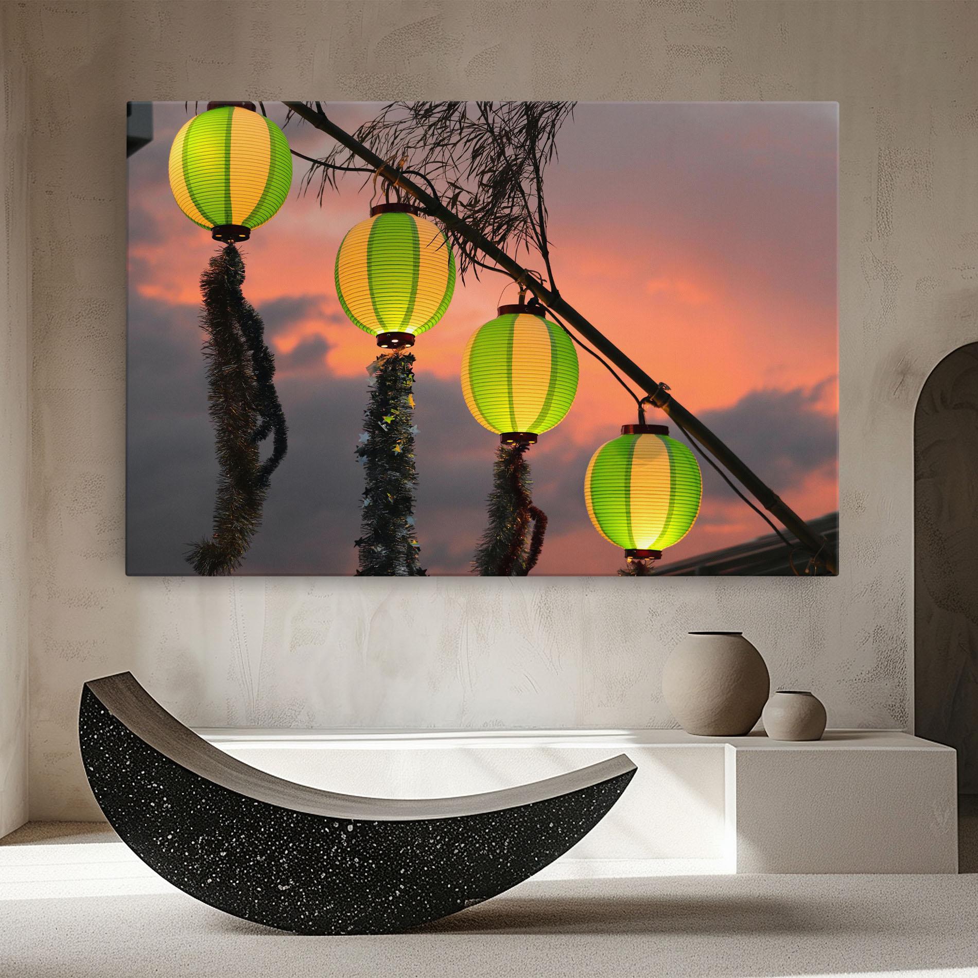 Vászonkép Green Lights mockup 8