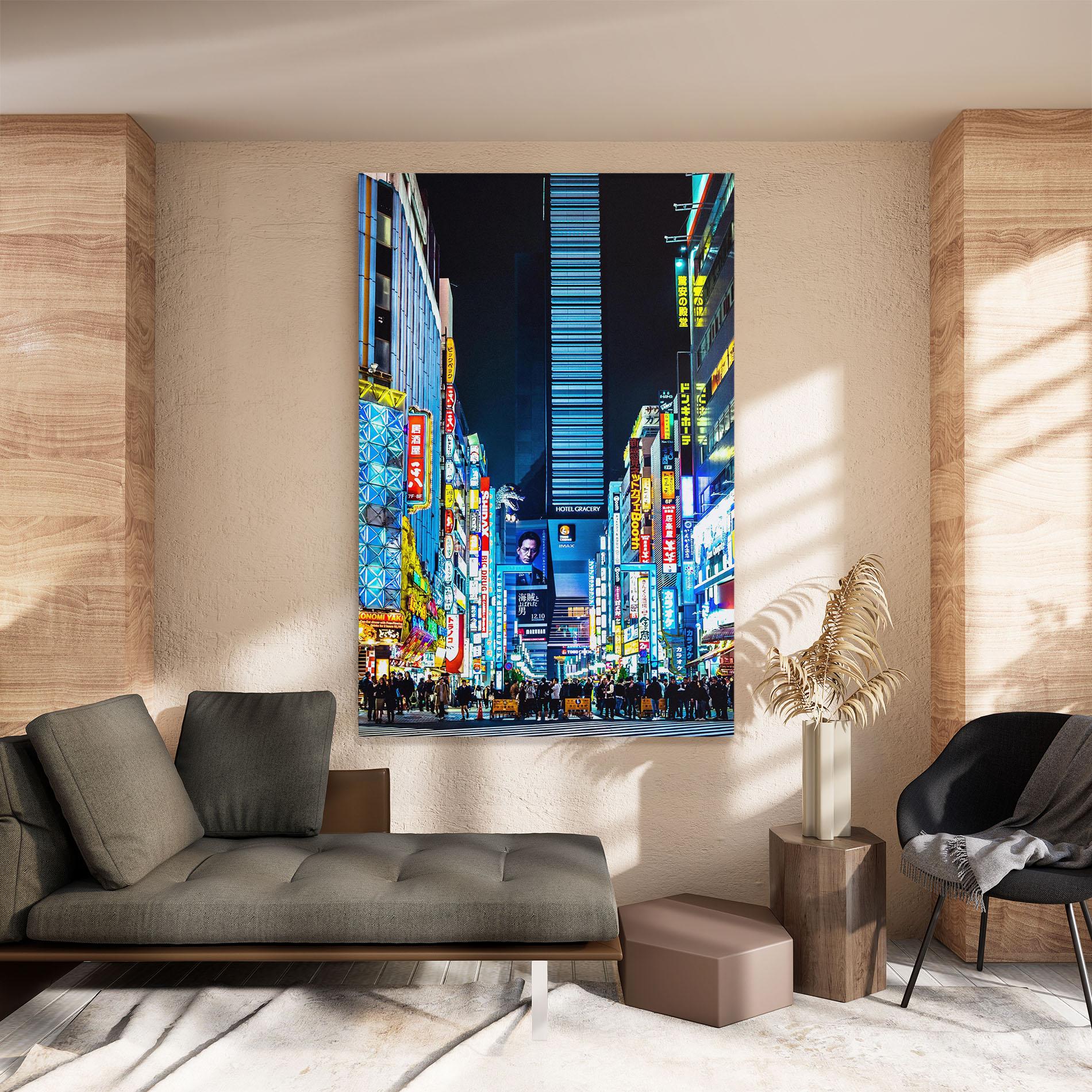 Vászonkép Colorful City Lights mockup 8