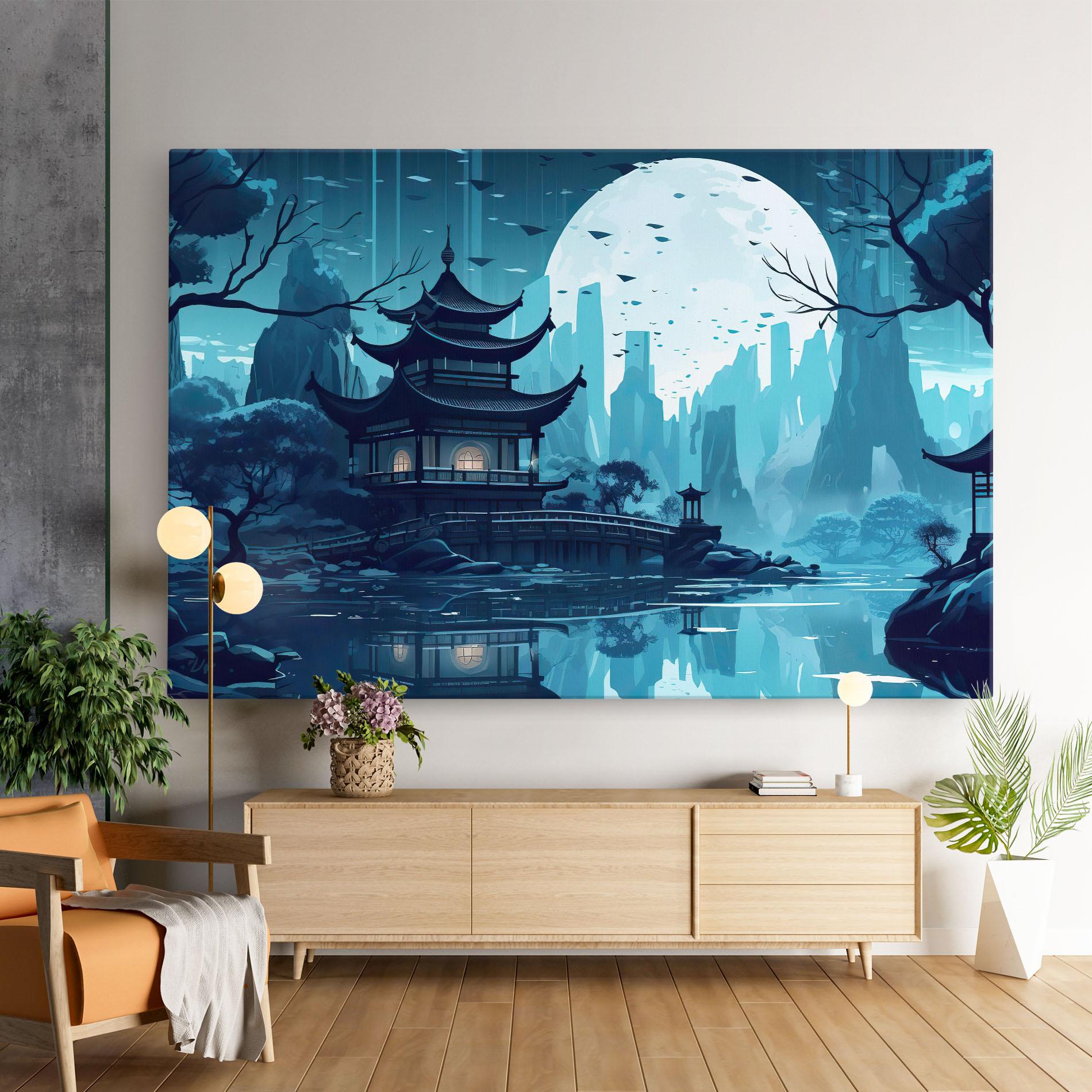 Vászonkép Chinese Cartoon mockup 9