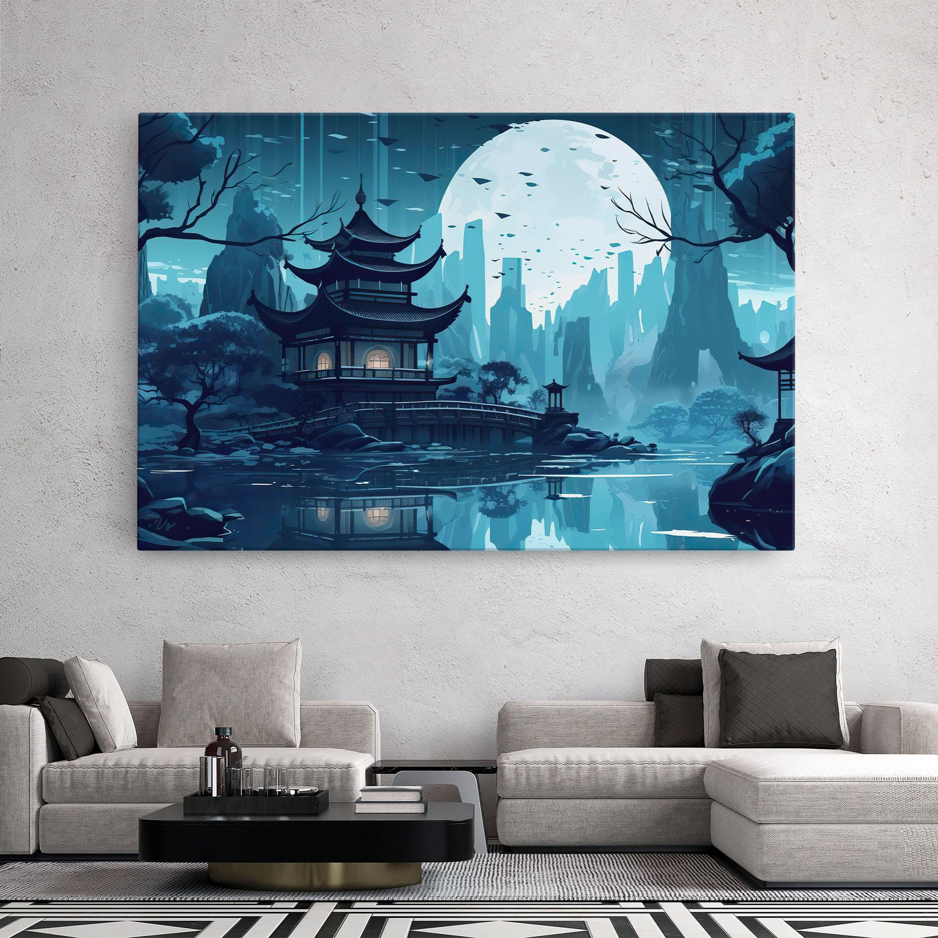 Vászonkép Chinese Cartoon mockup 2