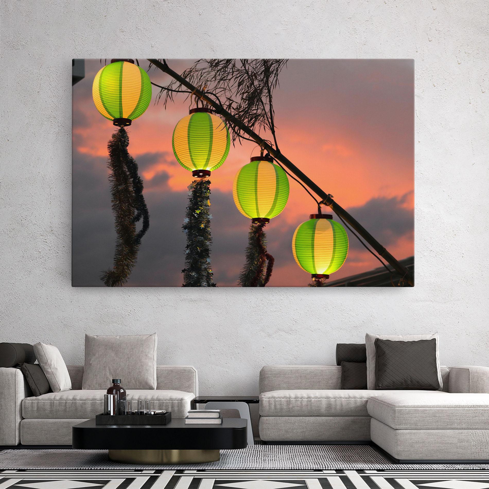 Vászonkép Green Lights mockup 2