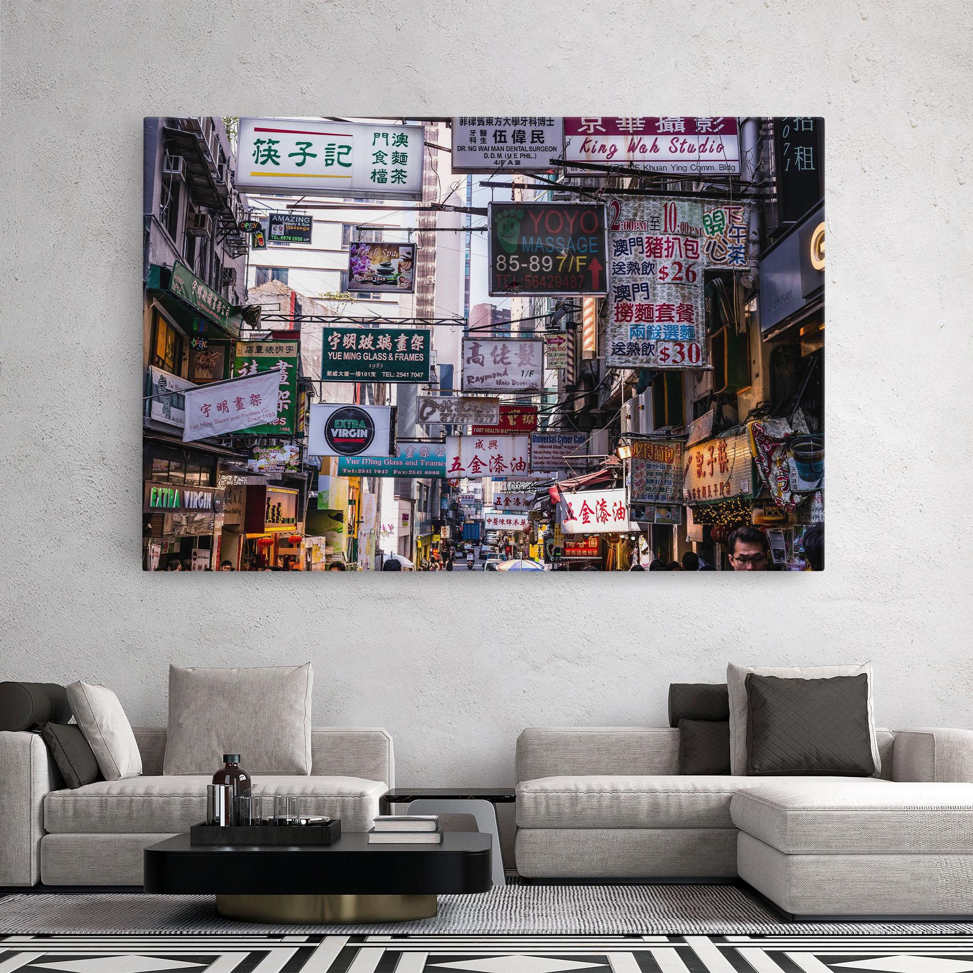 Vászonkép Mong Kok mockup 2