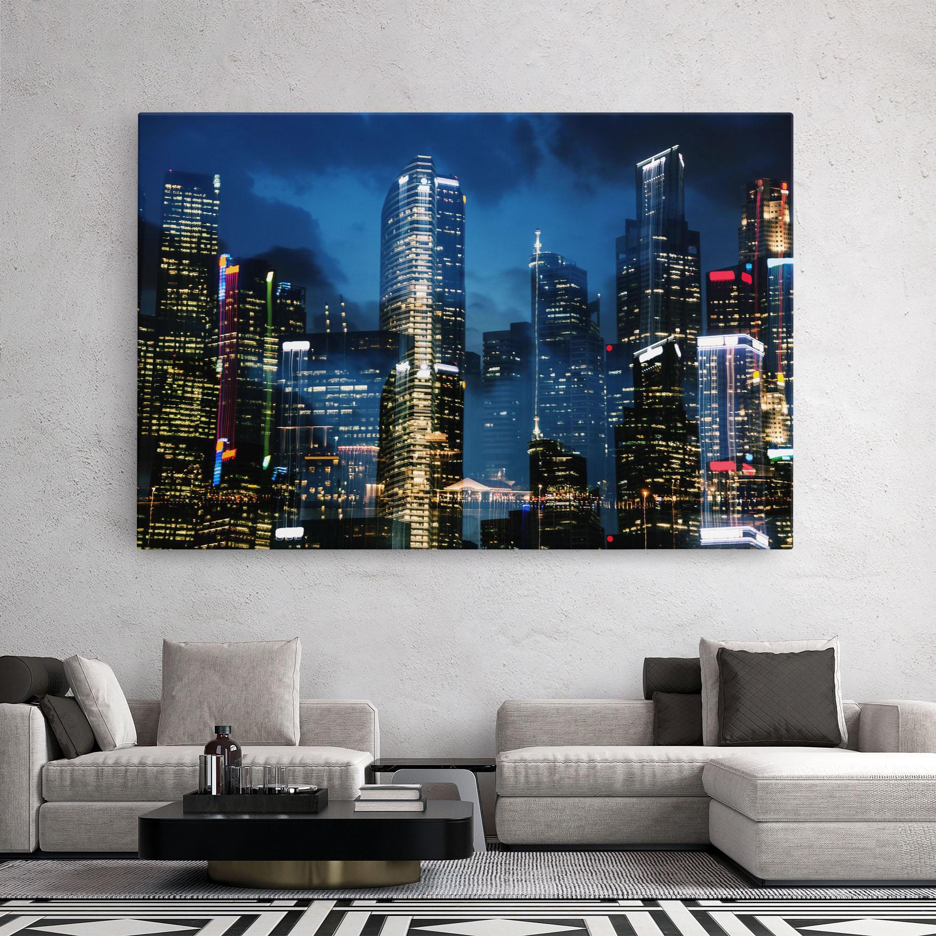 Vászonkép Singapore Night mockup 2