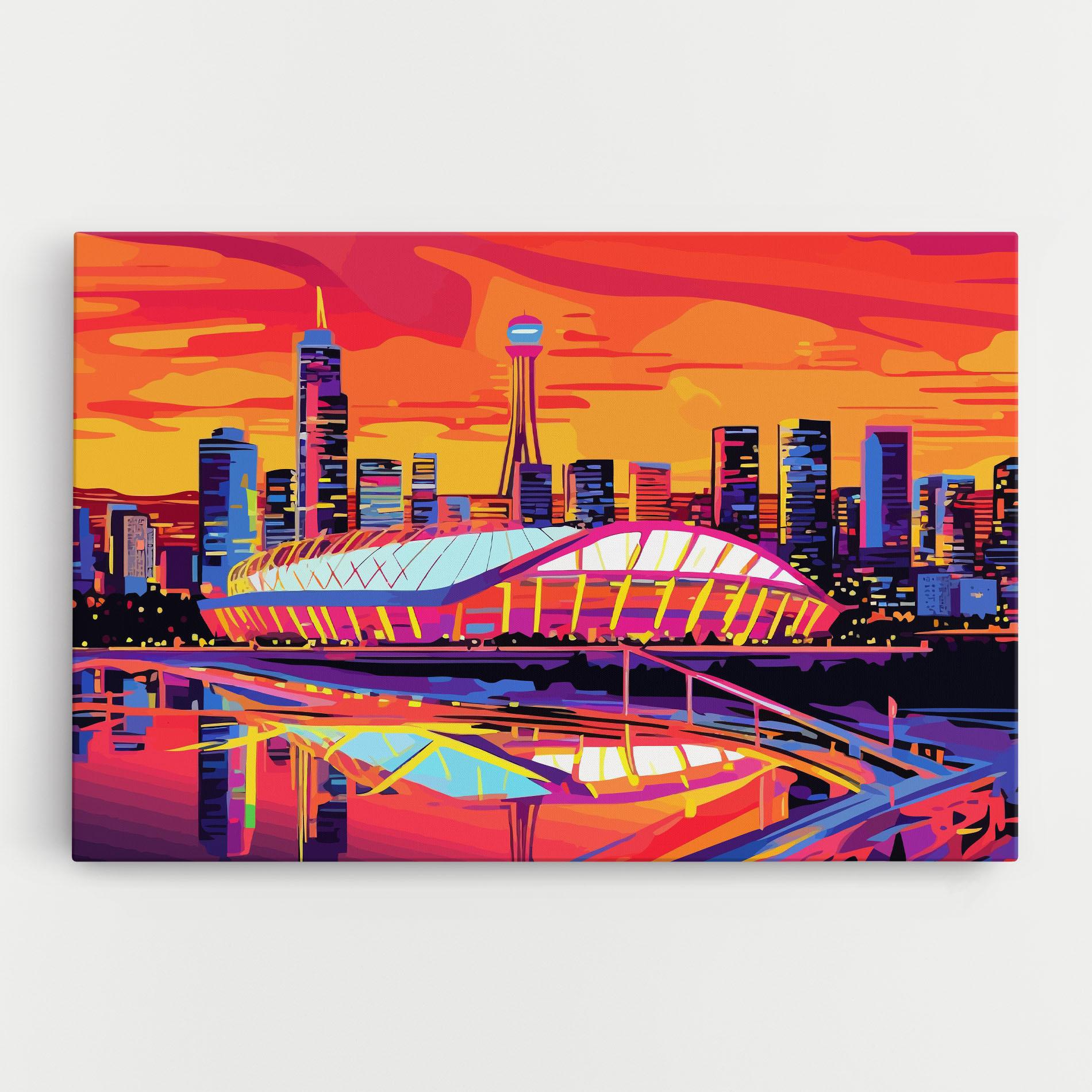 Vászonkép Australian Orange Sunset mockup 0