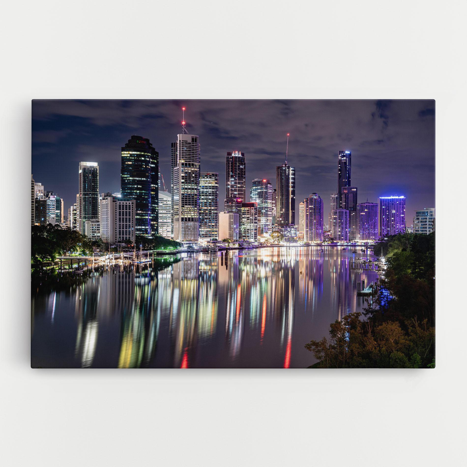 Vászonkép Brisbane Night mockup 0