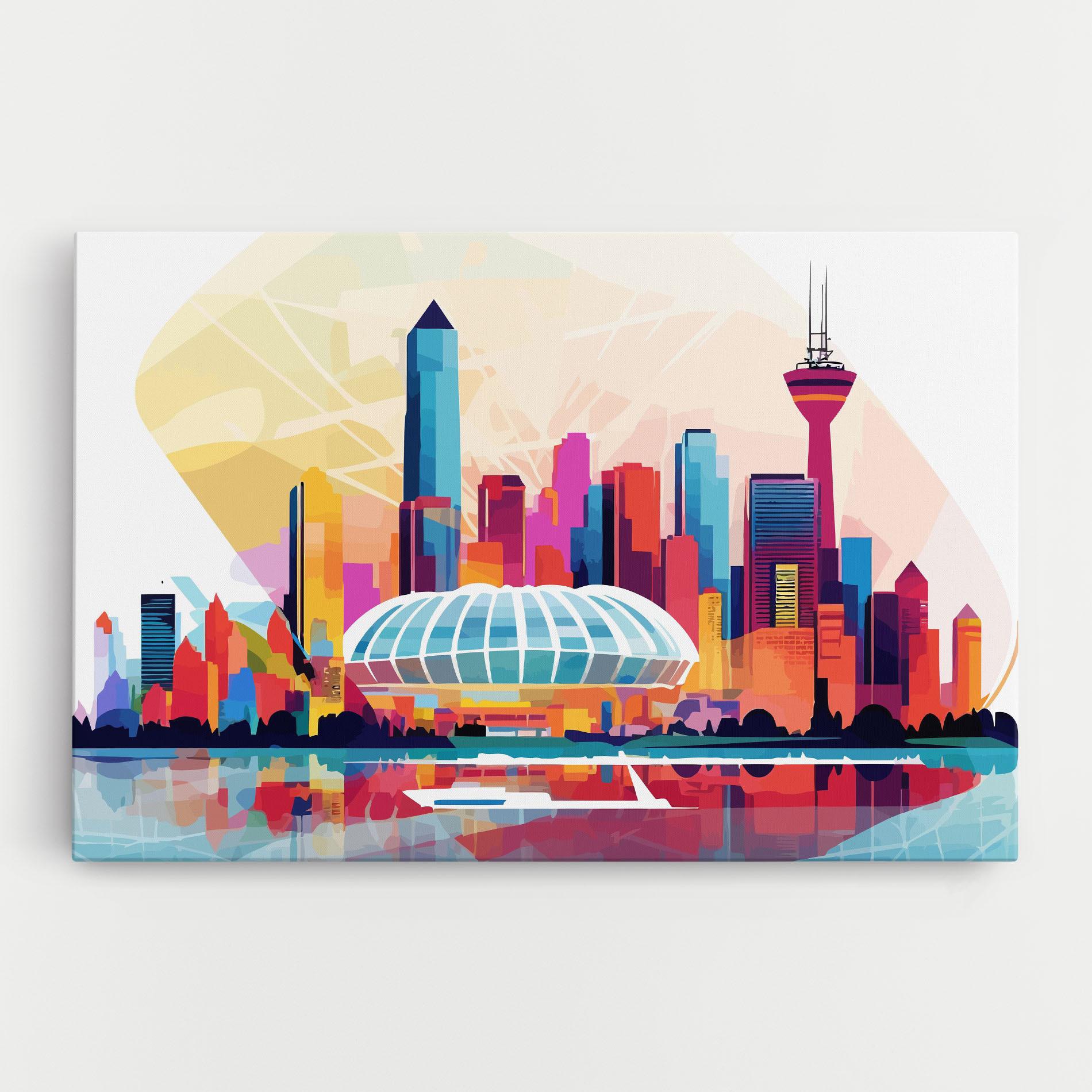 Vászonkép Olympic Stadium Color mockup 0