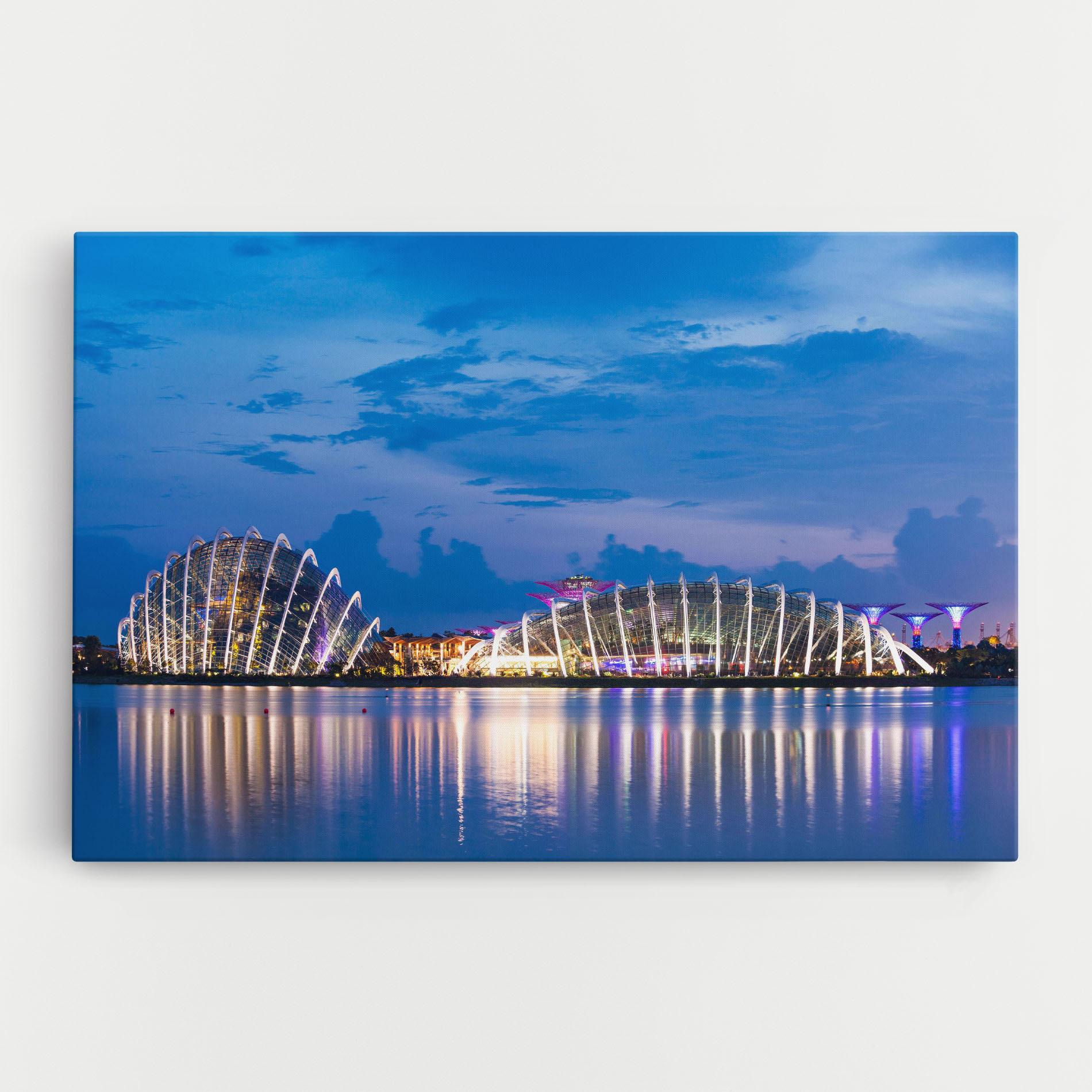 Vászonkép Singapore Blue Sunset mockup 0