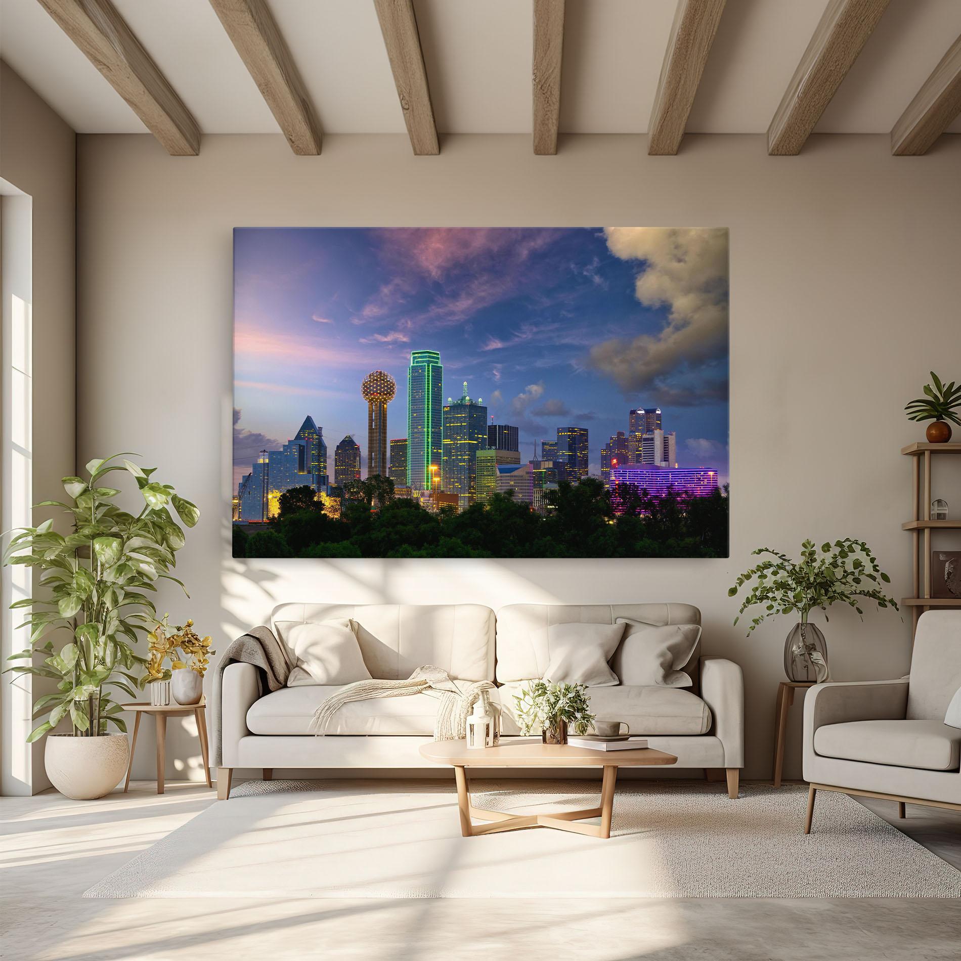 Vászonkép Dallas Dusk mockup 6