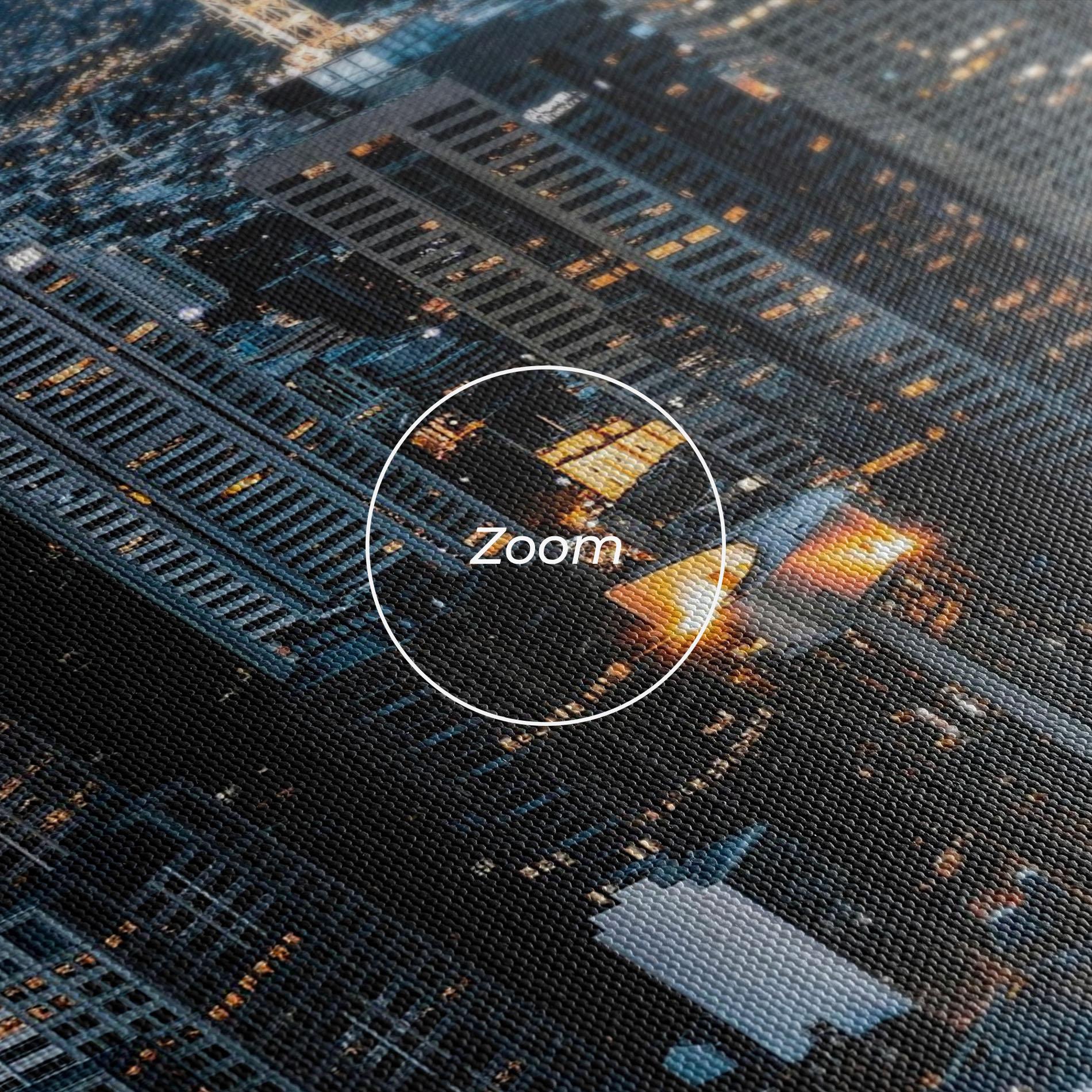 Vászonkép Yellow Lights Skyline mockup 3