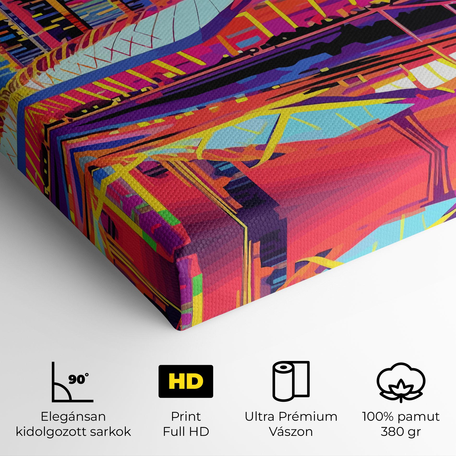 Vászonkép Australian Orange Sunset mockup 4