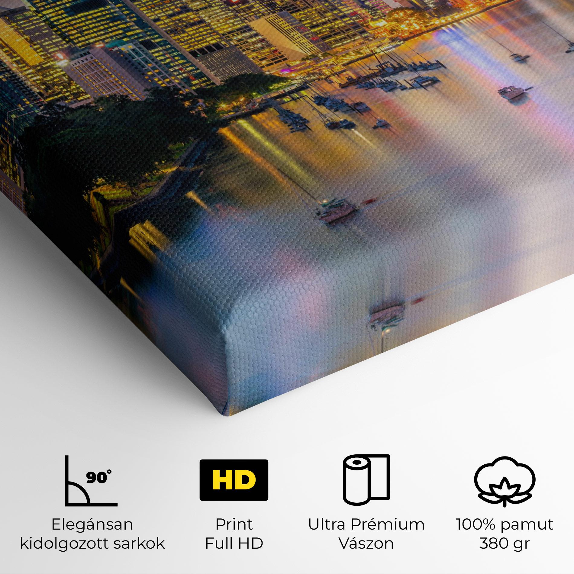 Vászonkép Brisbane City Skyline mockup 4