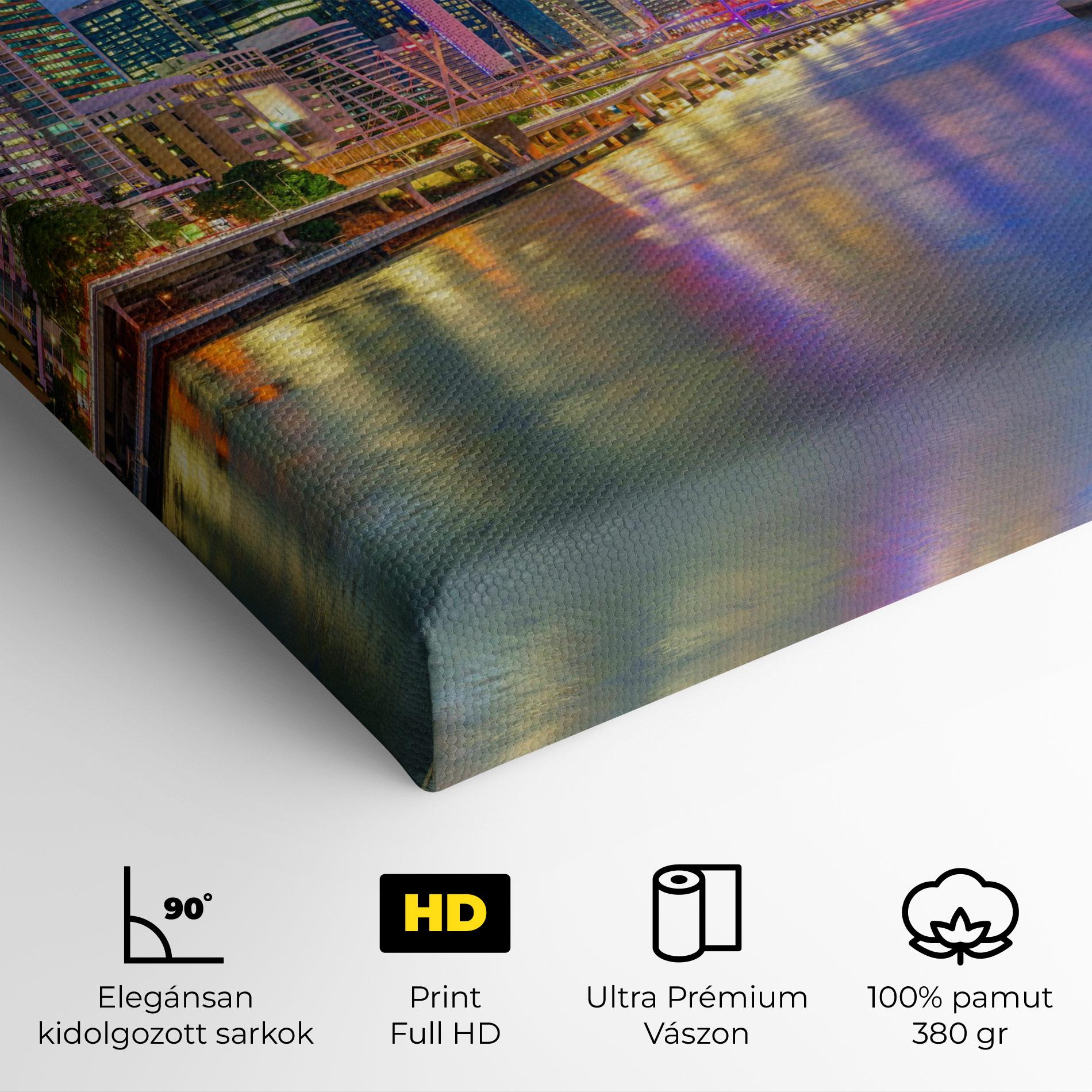 Vászonkép Brisbane Skyline View mockup 4