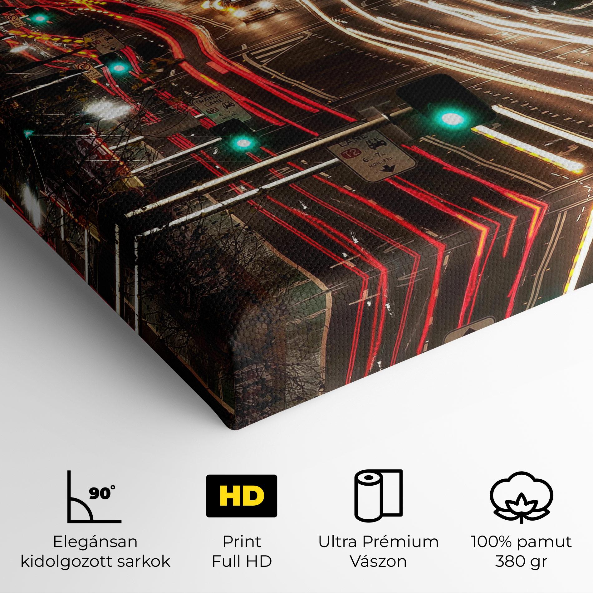 Vászonkép Car Light Road mockup 4